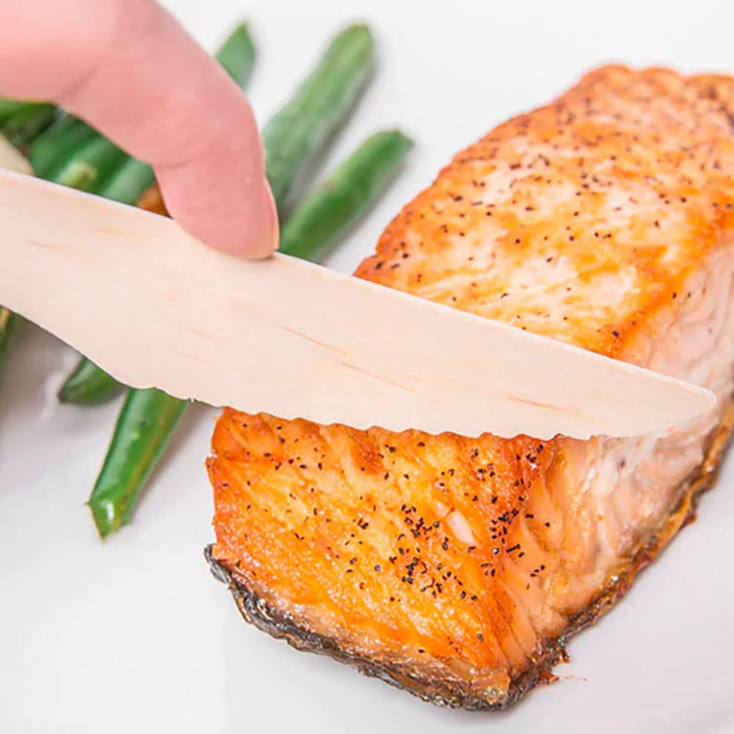 165mm Birchwood Knives - 30 Pcs Pack | Eco-Friendly Disposable Cutlery - Happy Price - Image 4