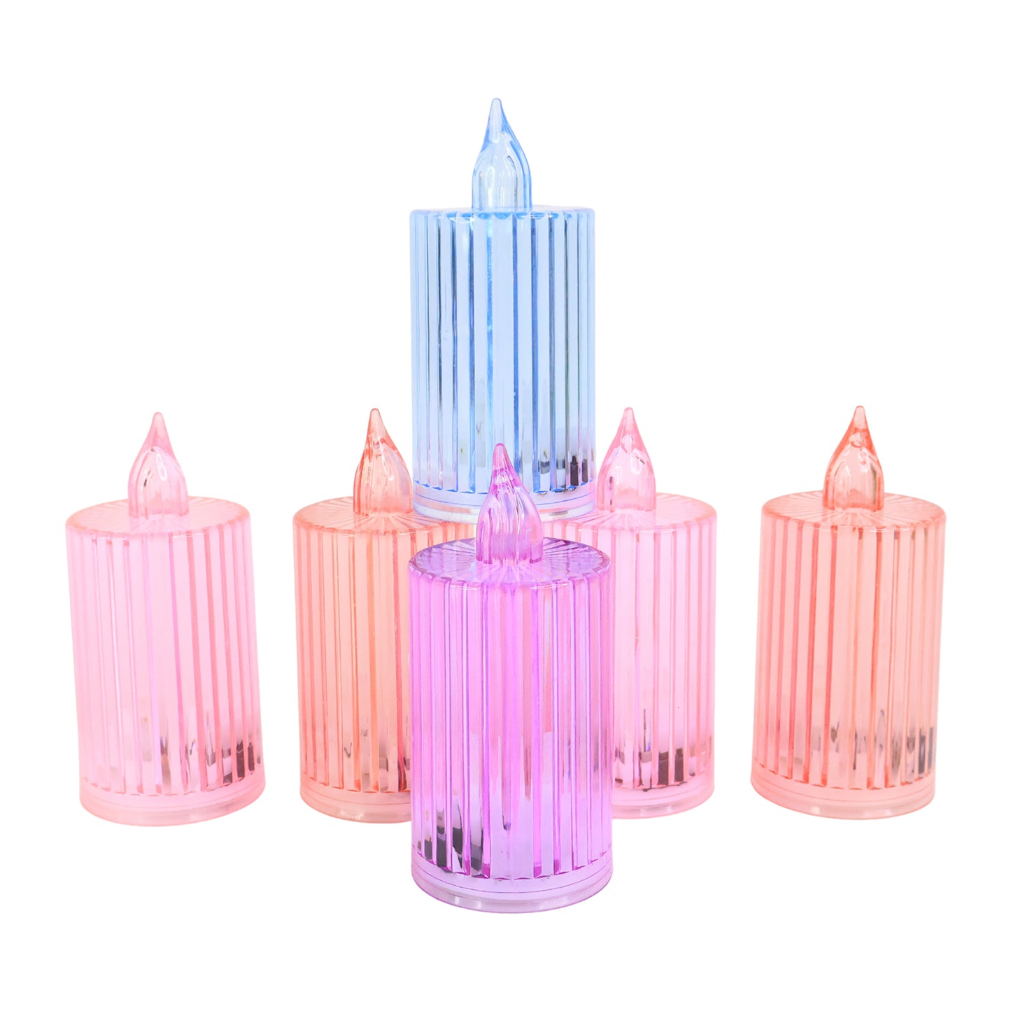 Decorative LED Candle Lights Set - 6 Pieces Flameless Electronic Candles for Home Ambiance - Happy Price - Image 2