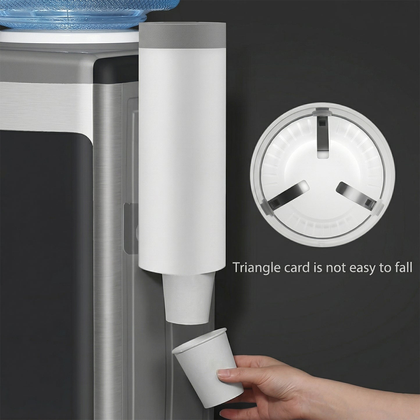 Wall Mounted Paper Cup Dispenser Holder - Dustproof Automatic Organizer (1 Pc) - Great Price - Image 3