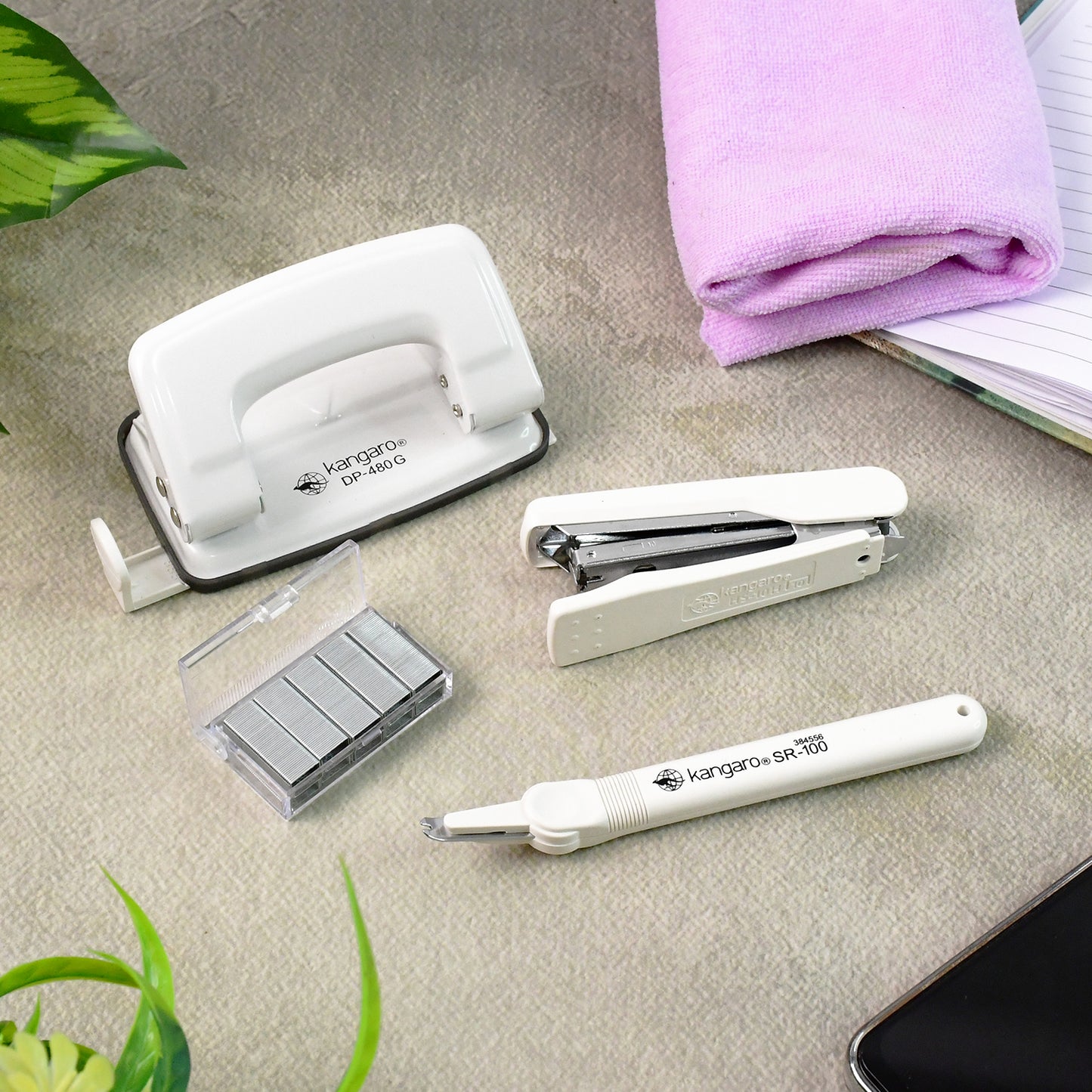 4-in-1 Stationery Gift Set: Stapler, Staples, Remover & 2-Hole Punch - Happy Price - Image 3