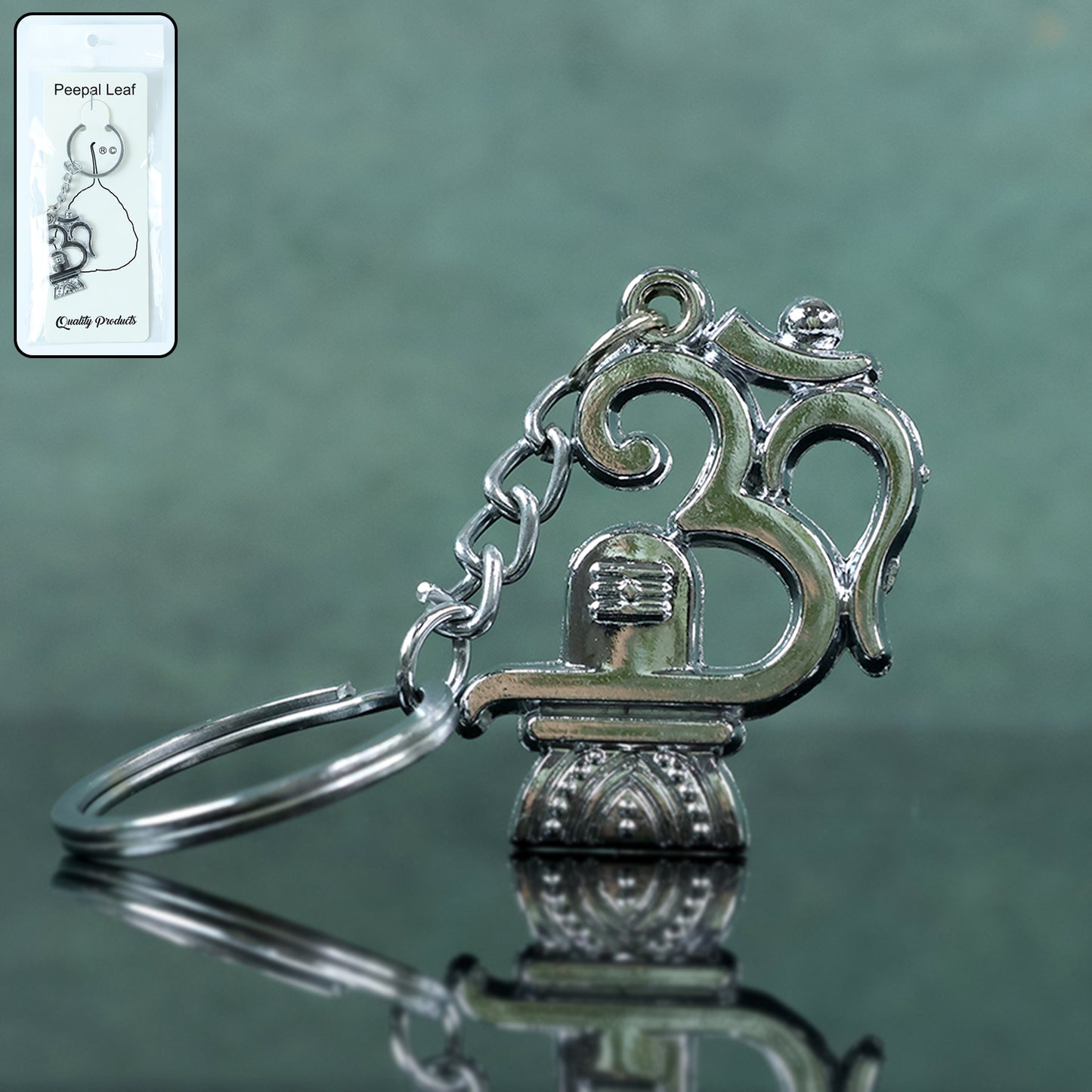 Om Shivling Metal Keychain - 1 Piece - Happy Price - Image 7