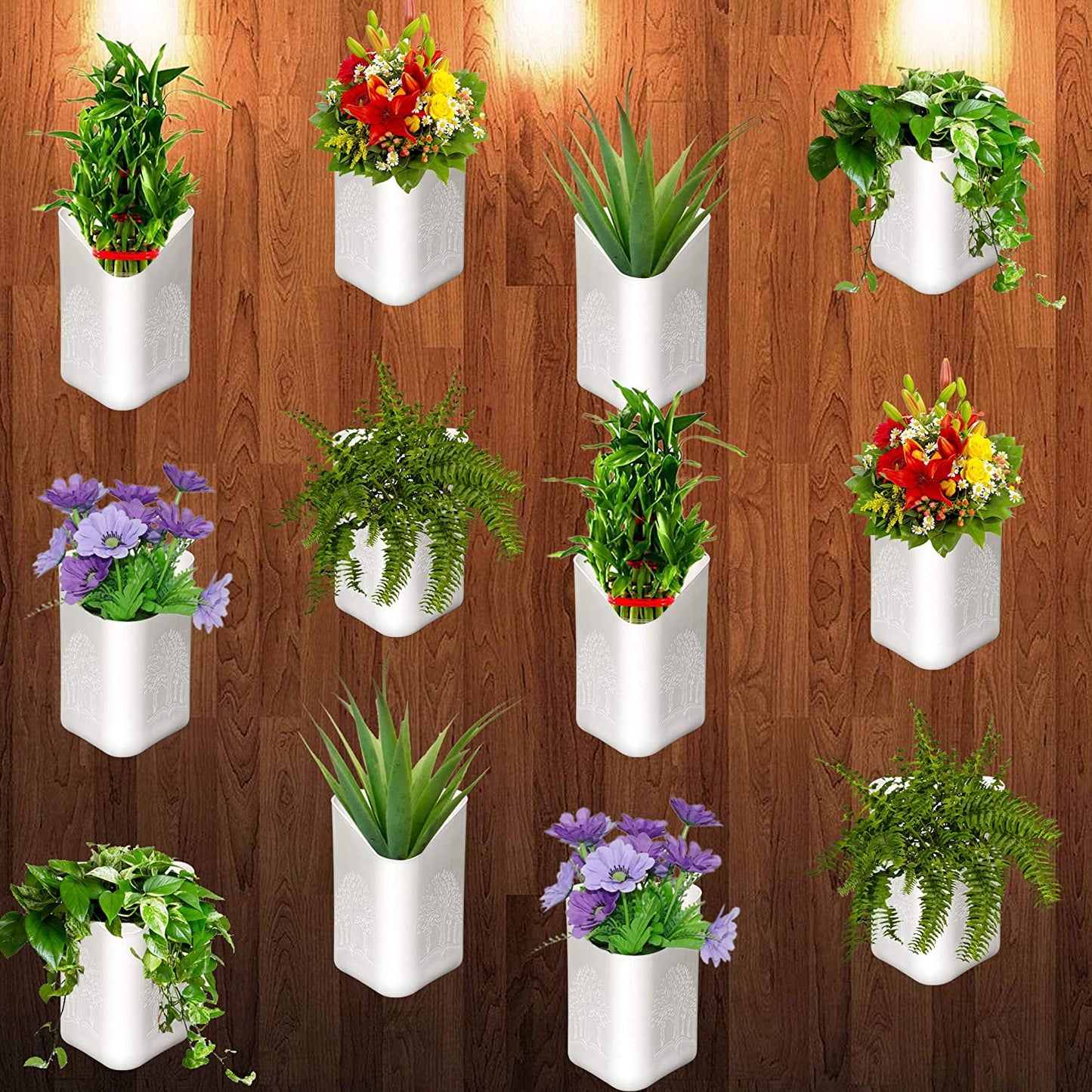 Plastic Vertical Hanging Planter Pot Multicolour - Happy Price - Image 2