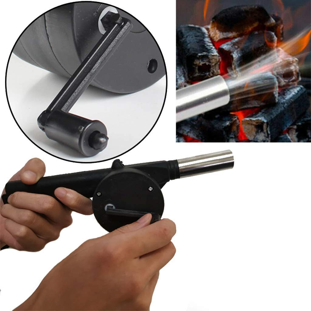 Portable Hand Crank Air Blower Fan For Charcoal Grill Bbq - Happy Price - Image 3