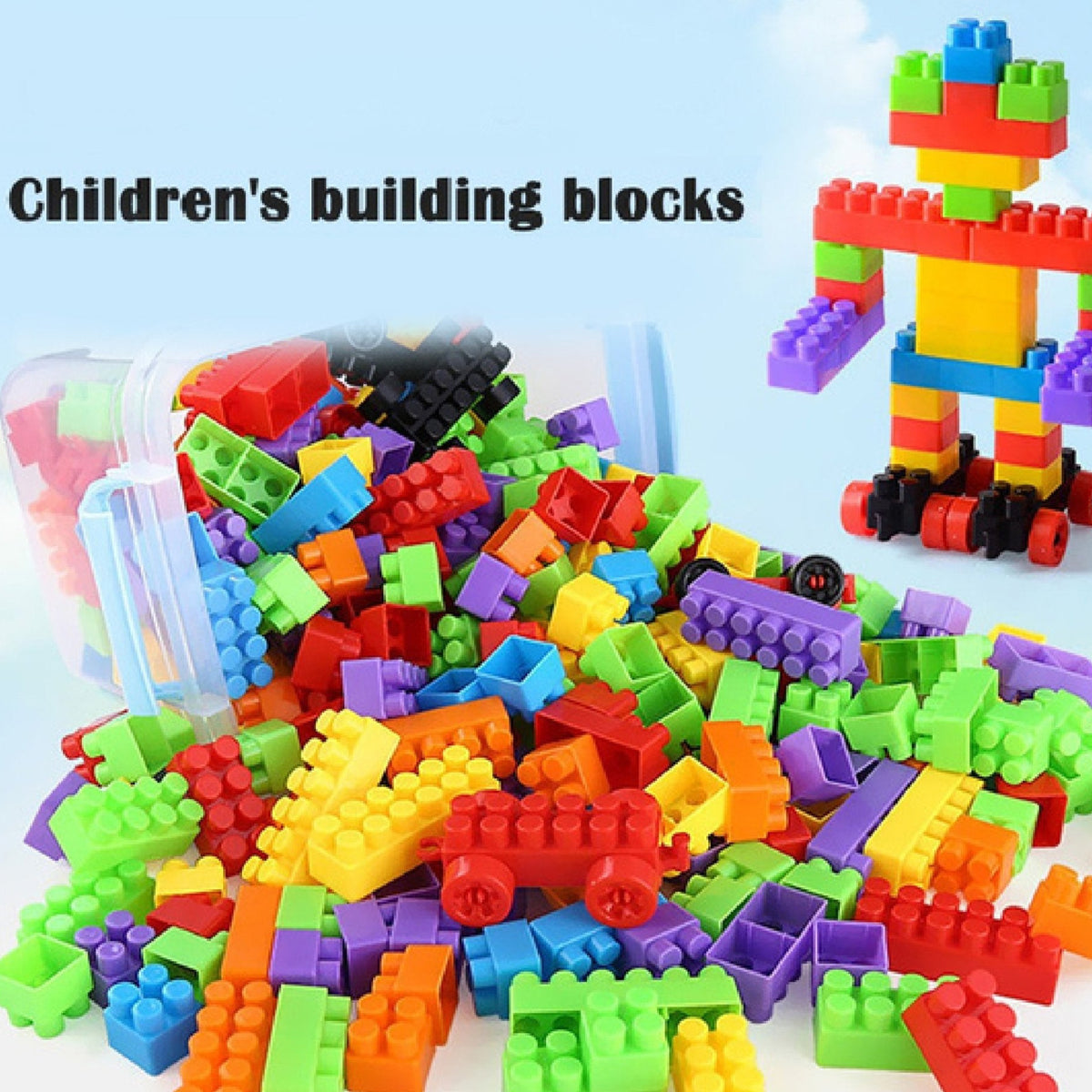 Small Blocks Bag Packing Best Gift Toy Block Game For Kids - Happy Price - Image 1