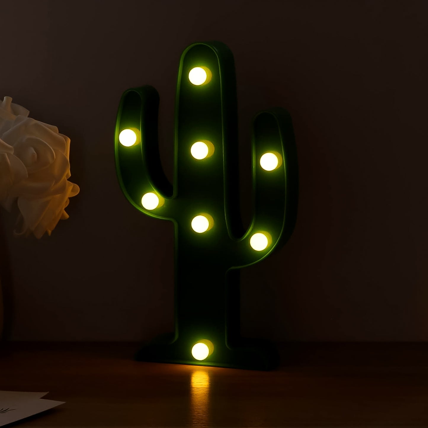 Led Cactus Light Led Desk Lamp Led Table Lamp (1 Pc Battery Not Included) - Happy Price - Image 3