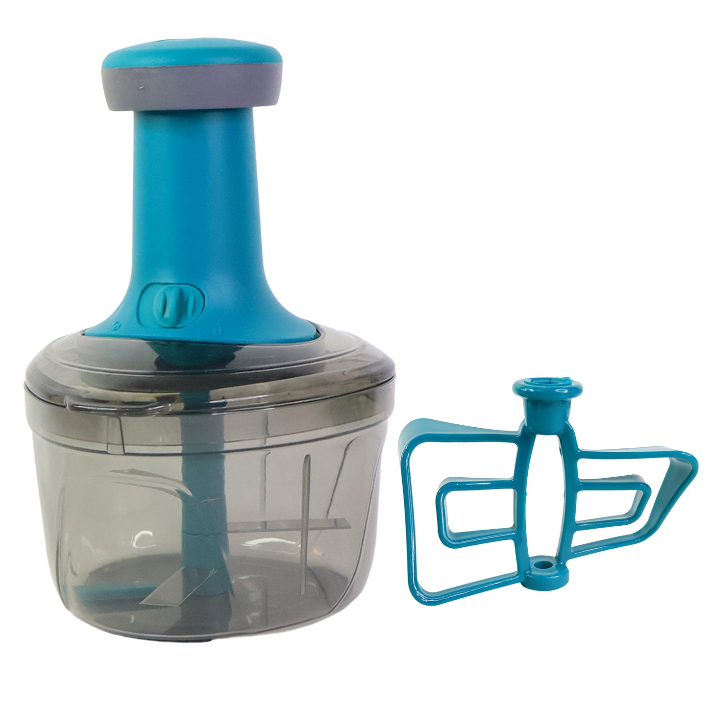 Supermom Tringo Manual Push Chopper with Stainless Steel Blades (1 Pc) - Happy Price - Image 2