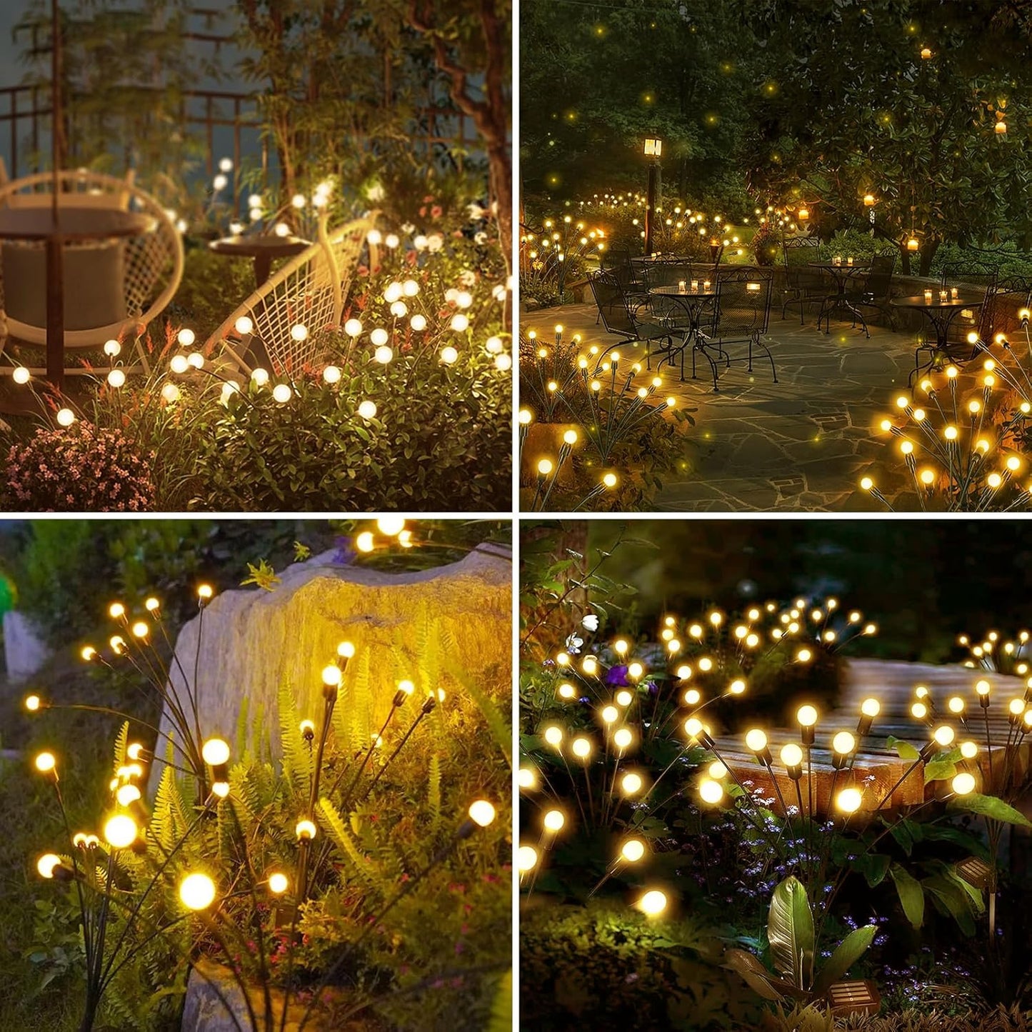 Solar Garden Ball Lights - Warm White LED String Lights with Remote Control - Happy Price - Image 3