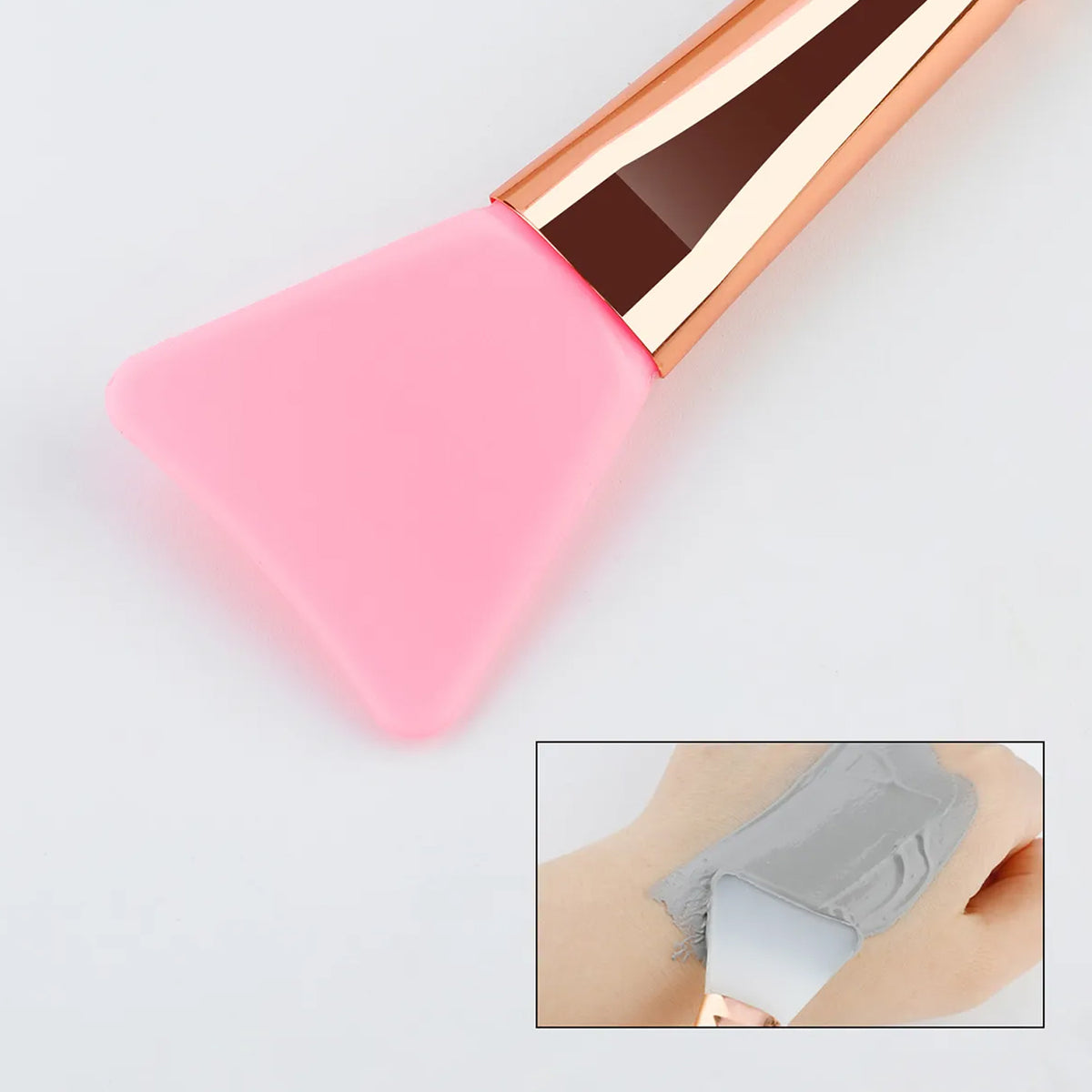 Silicone Face Mask Applicator Brush with Marble Handle (1 Pc) - Happy Price - Image 5
