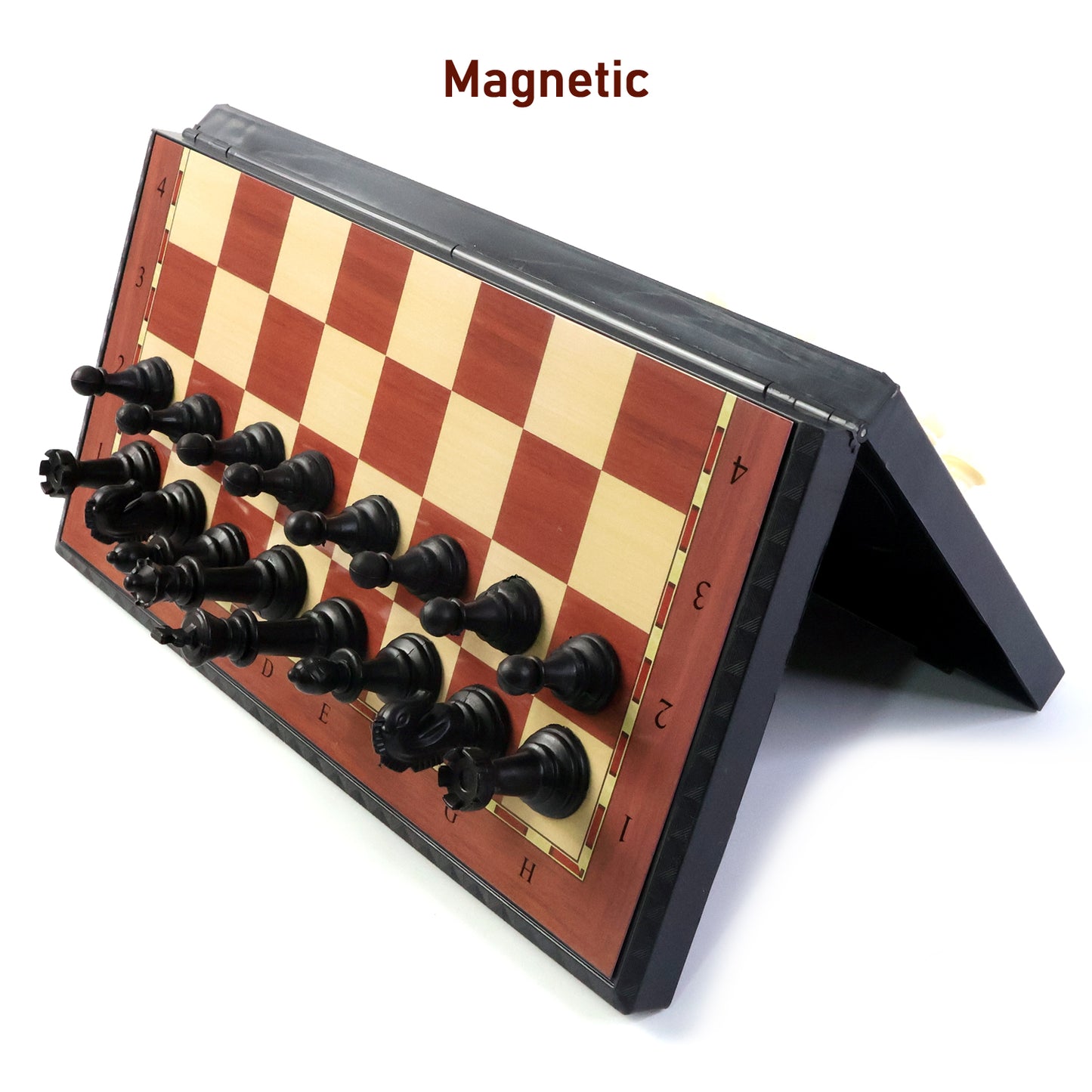 Portable Vinyl Chess Set with Plastic Pieces - Foldable Board for Travel & Practice (1 Set) - Happy Price - Image 4