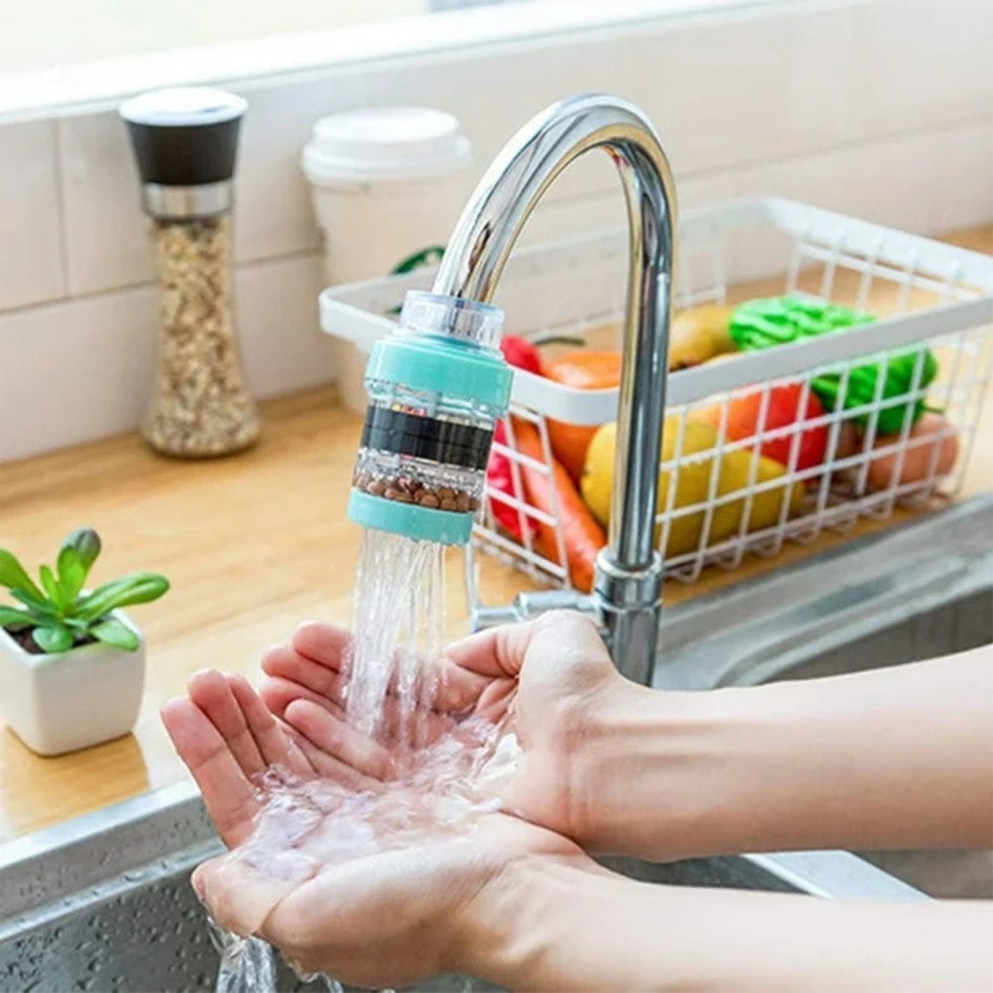 Universal Tap Water Filter for Kitchen & Bathroom - 1 Pc - Happy Price - Image 5