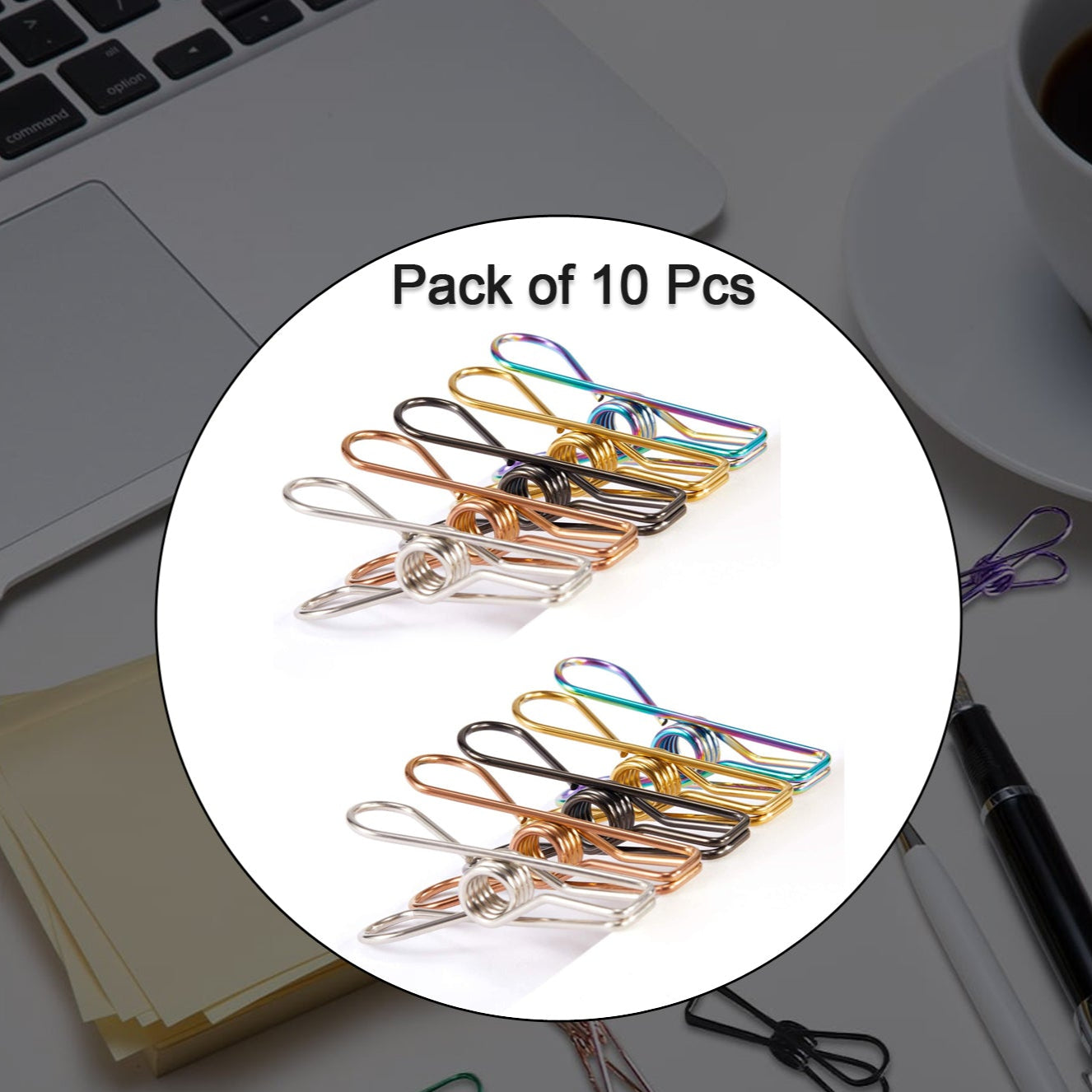 Stainless Steel Multipurpose Sturdy Clothes Hanging Clips - Happy Price - Image 1