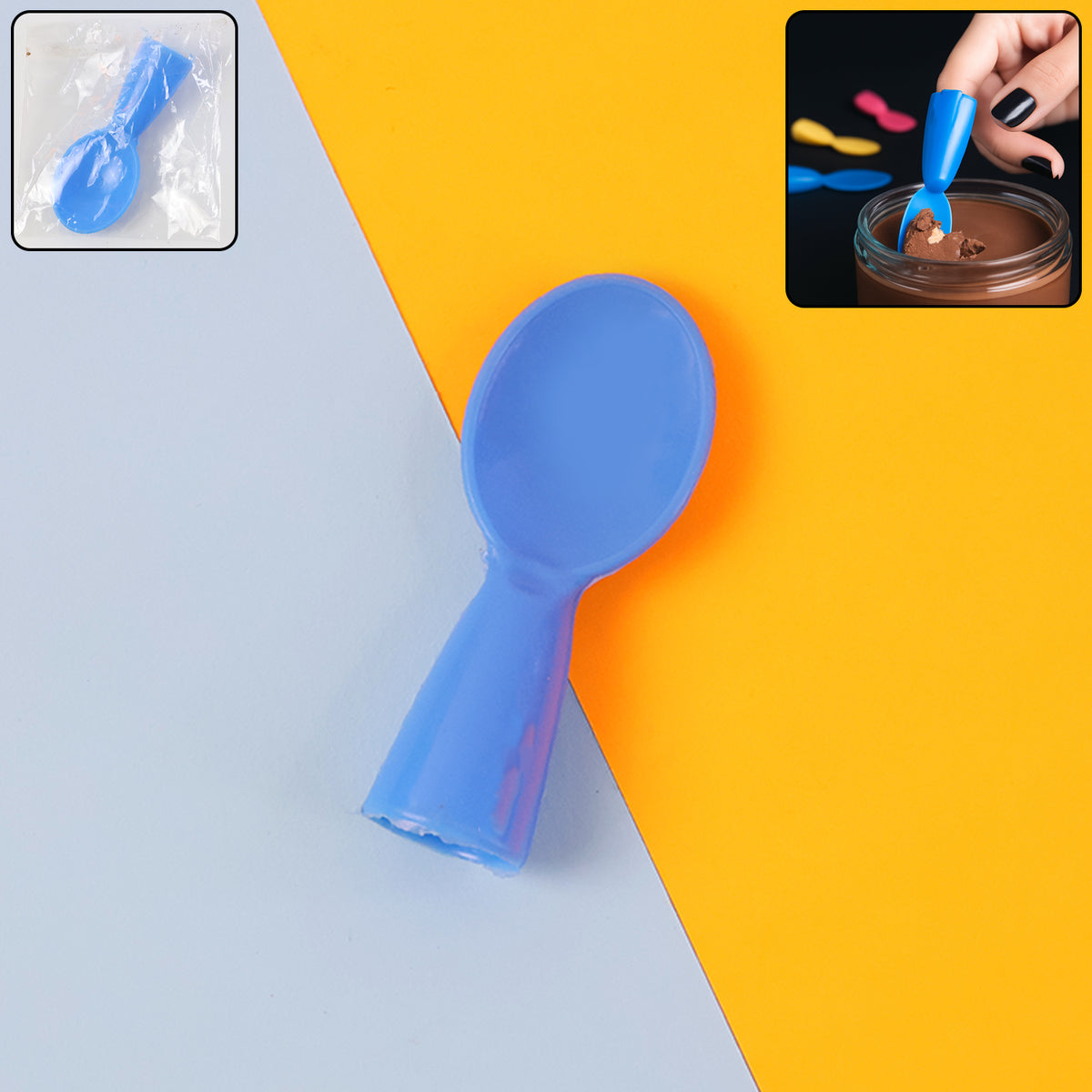 Mini Finger Spoon Toy (1 Pc) - Pretend Play Kitchen Accessory - Happy Price - Image 2