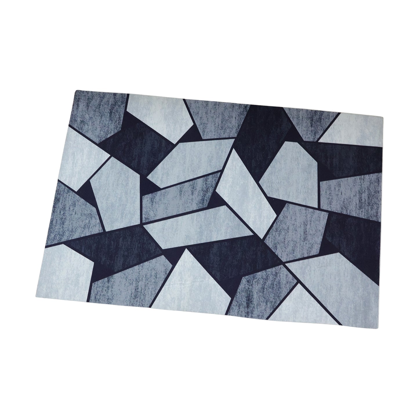 Geometric Design Anti-Slip Floor Mat, 90x60 Cm, 1 Piece - Water Absorbent Indoor Entrance Rug - Great Price - Image 4
