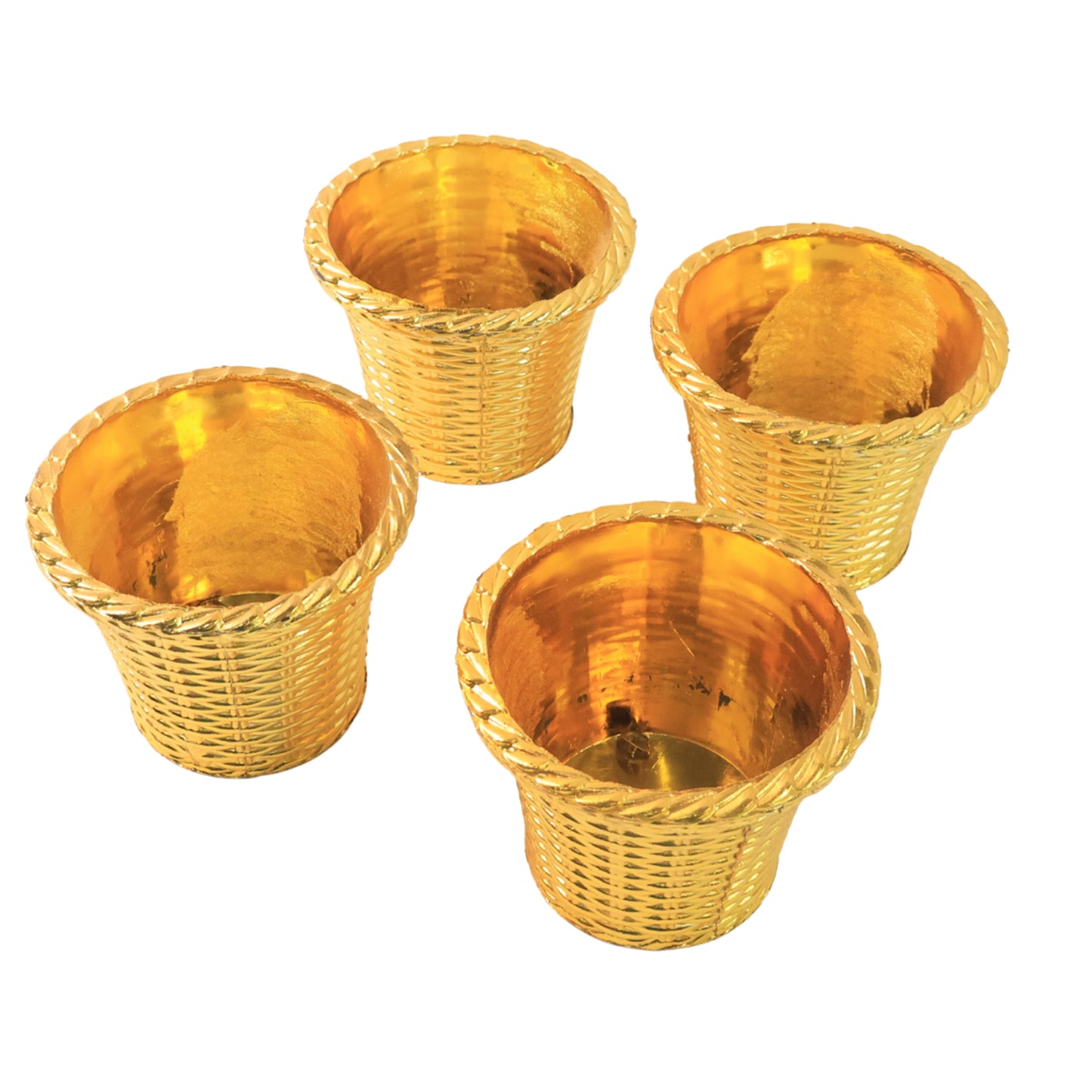 Plastic Flower Valencia (Pot) Home And Outdoor (4 Pc) - Happy Price - Image 2