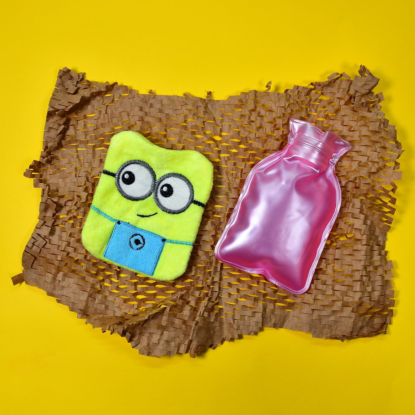 2eye Minions Small Hot Water Bag With Cover For Pain Relief Neck Shoulder Pain And Hand Feet Warmer Menstrual Cramps. - Happy Price - Image 3