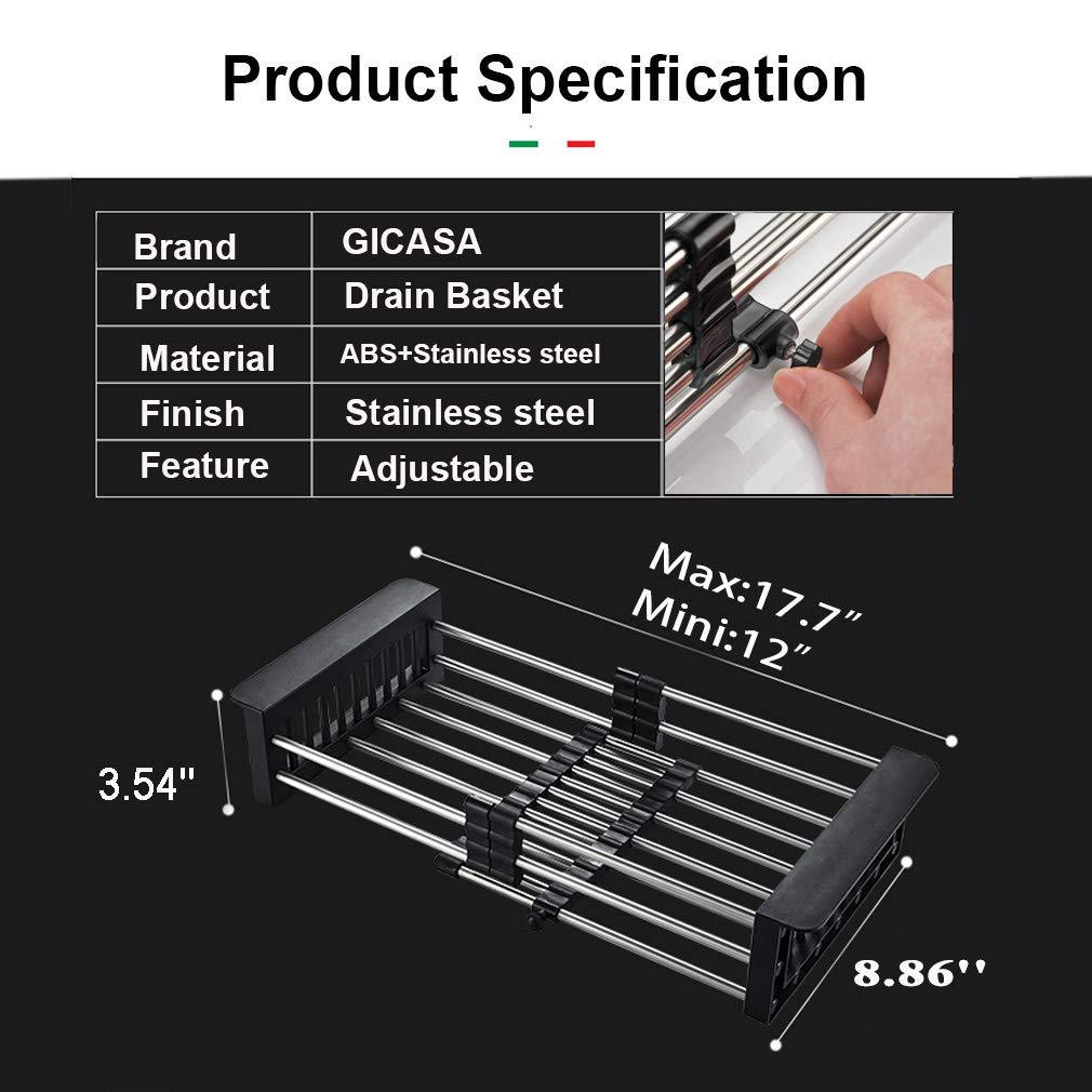 Stainless Steel Expandable Kitchen Sink Dish Drainer - Happy Price - Image 4