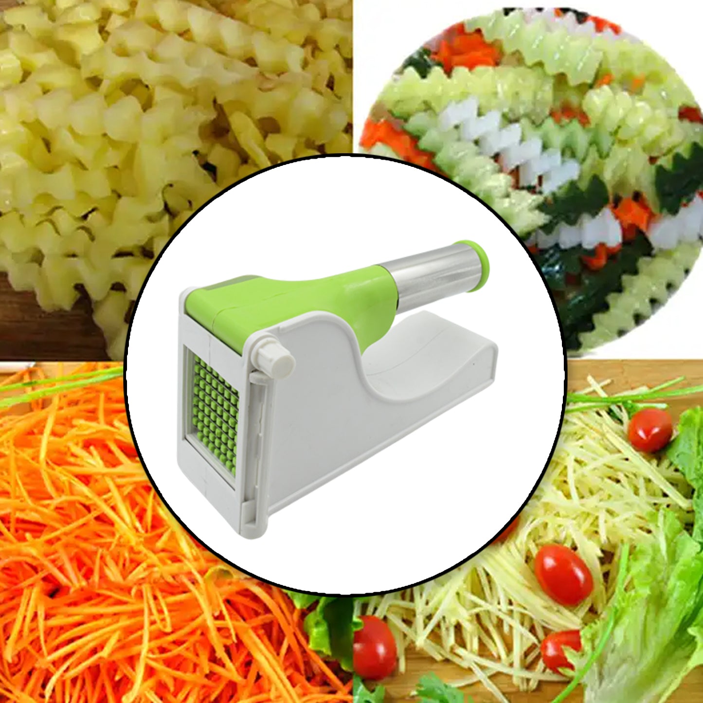 Virgin Plastic French Fry Chipser Potato Chipserpotato Slicer With Container - Happy Price - Image 5