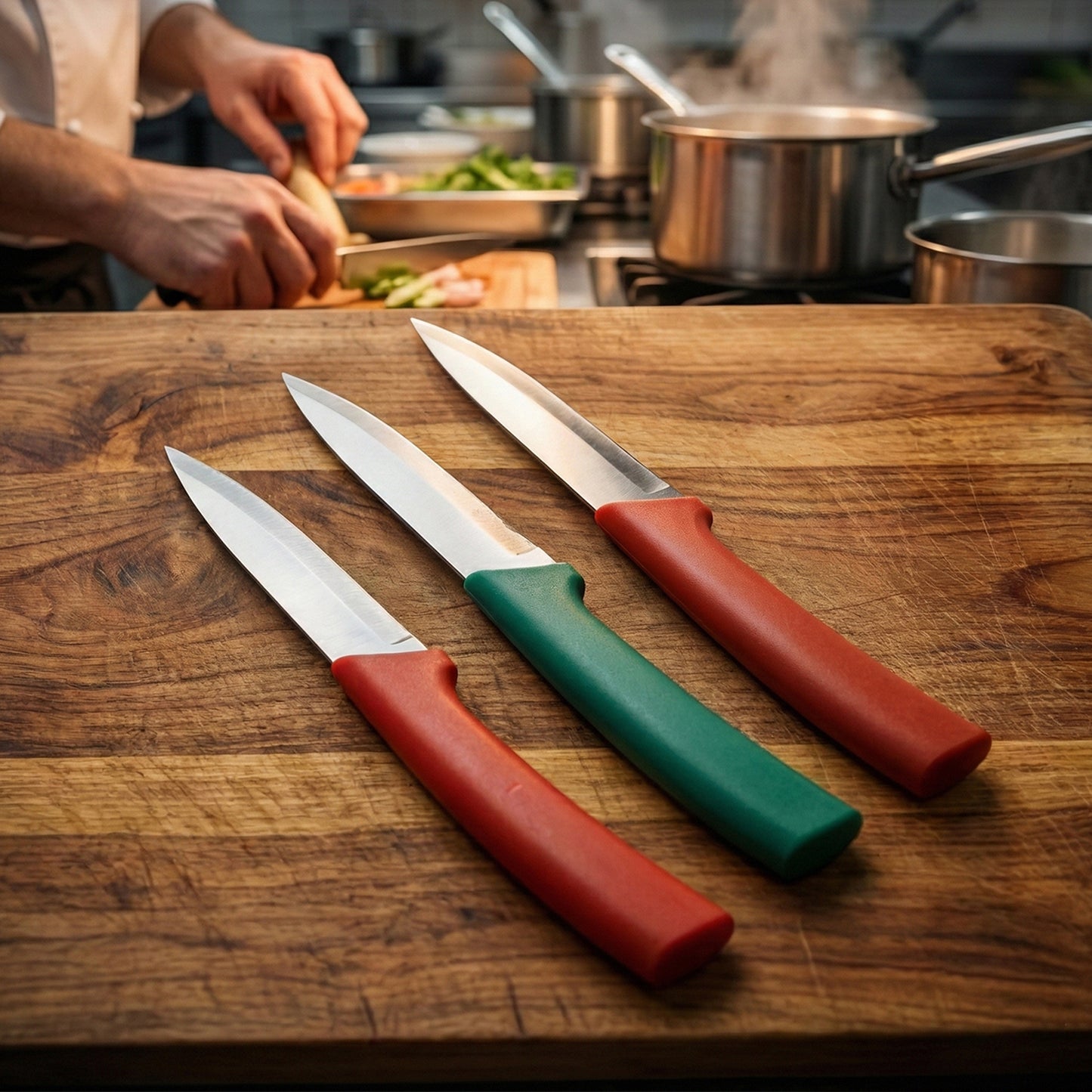 3-Piece Kitchen Utility Knife Set for Fruits & Vegetables - Happy Price - Image 3