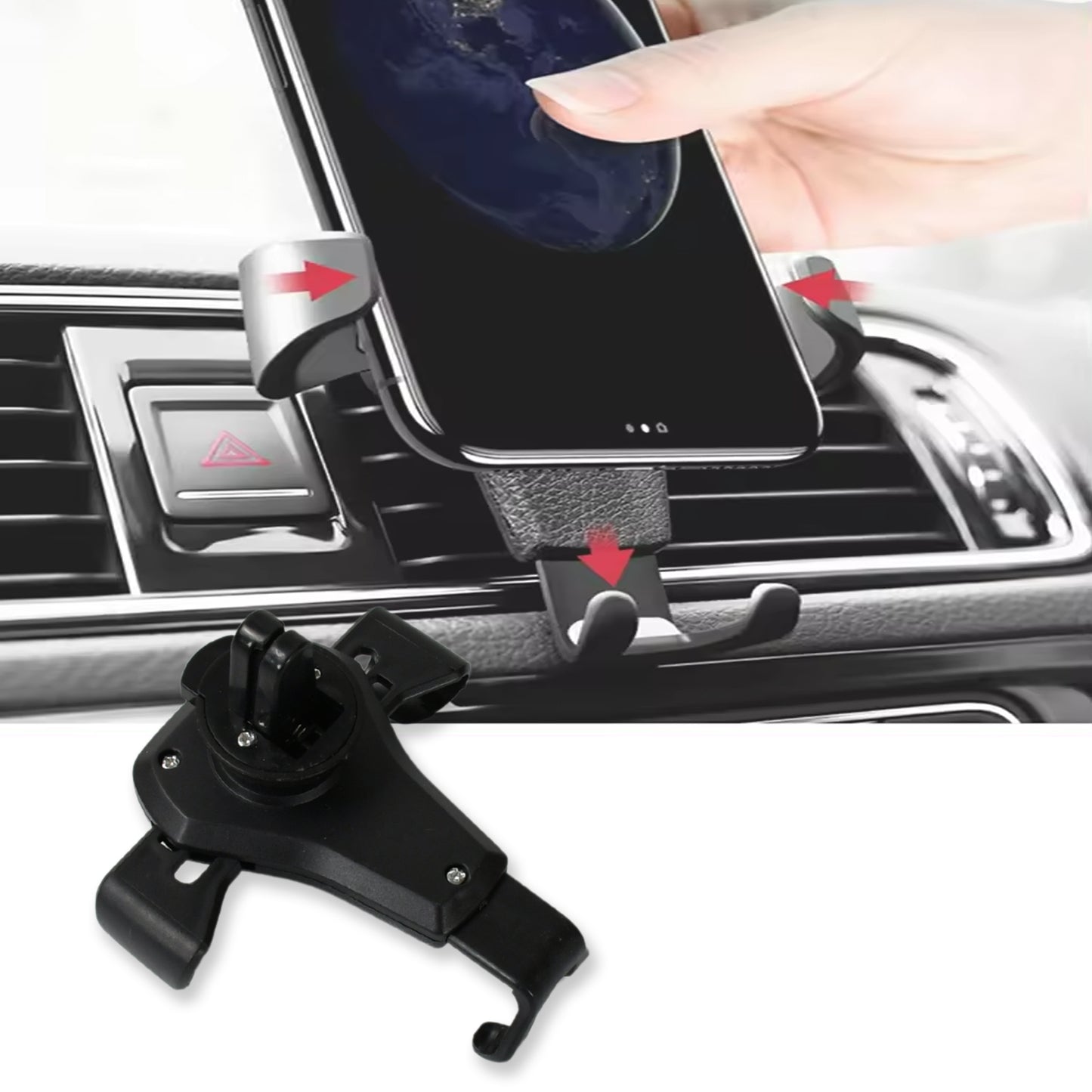 Mobile Phone Holder For Car Phone Holder For Cars Cell Phone Mount For Car Multifunctional Car Mobile Phone Stand Car Cell Phone Holder Auto Phone Holder Air Outlet Car Holder - Happy Price - Image 3