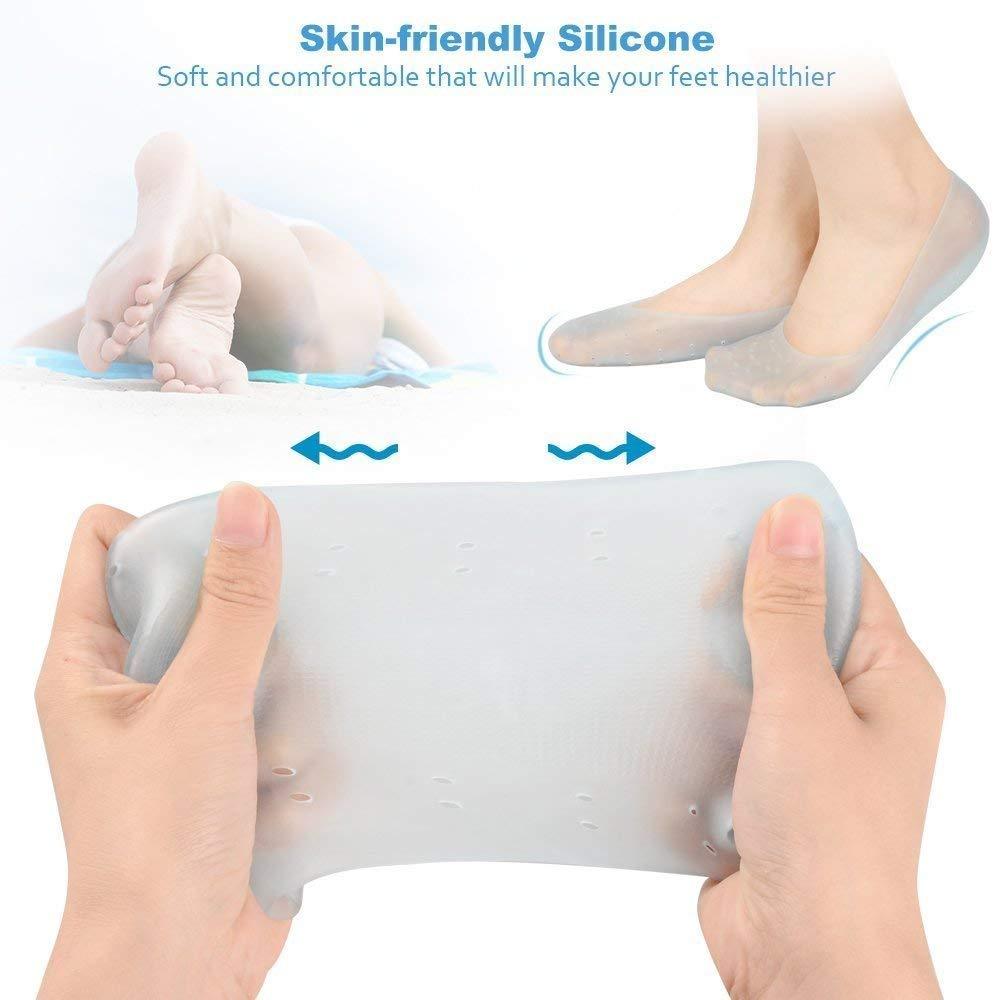 Anti Crack Silicone Gel Foot Protector Moisturizing Socks - Happy Price - Image 3