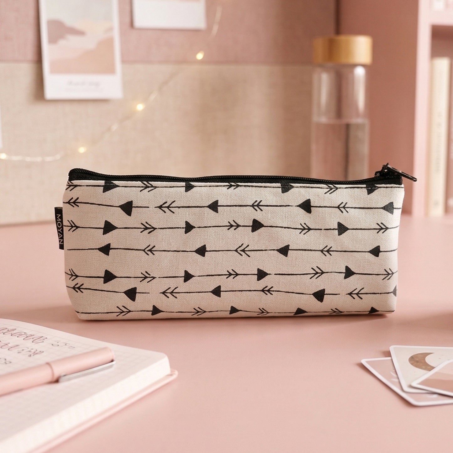 Canvas Pencil Pouch 1 Pc - Zippered Pen Organizer for School, Office, Travel - Great Price - Image 6