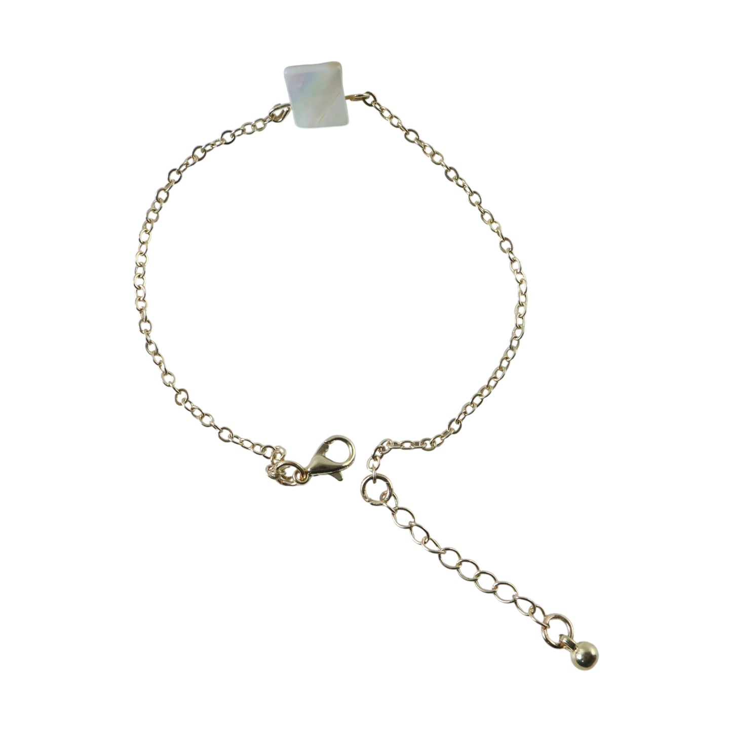 Elegant Square Stone Charm Chain Bracelet for Women (1 Pc, Mix Design) - Happy Price - Image 4