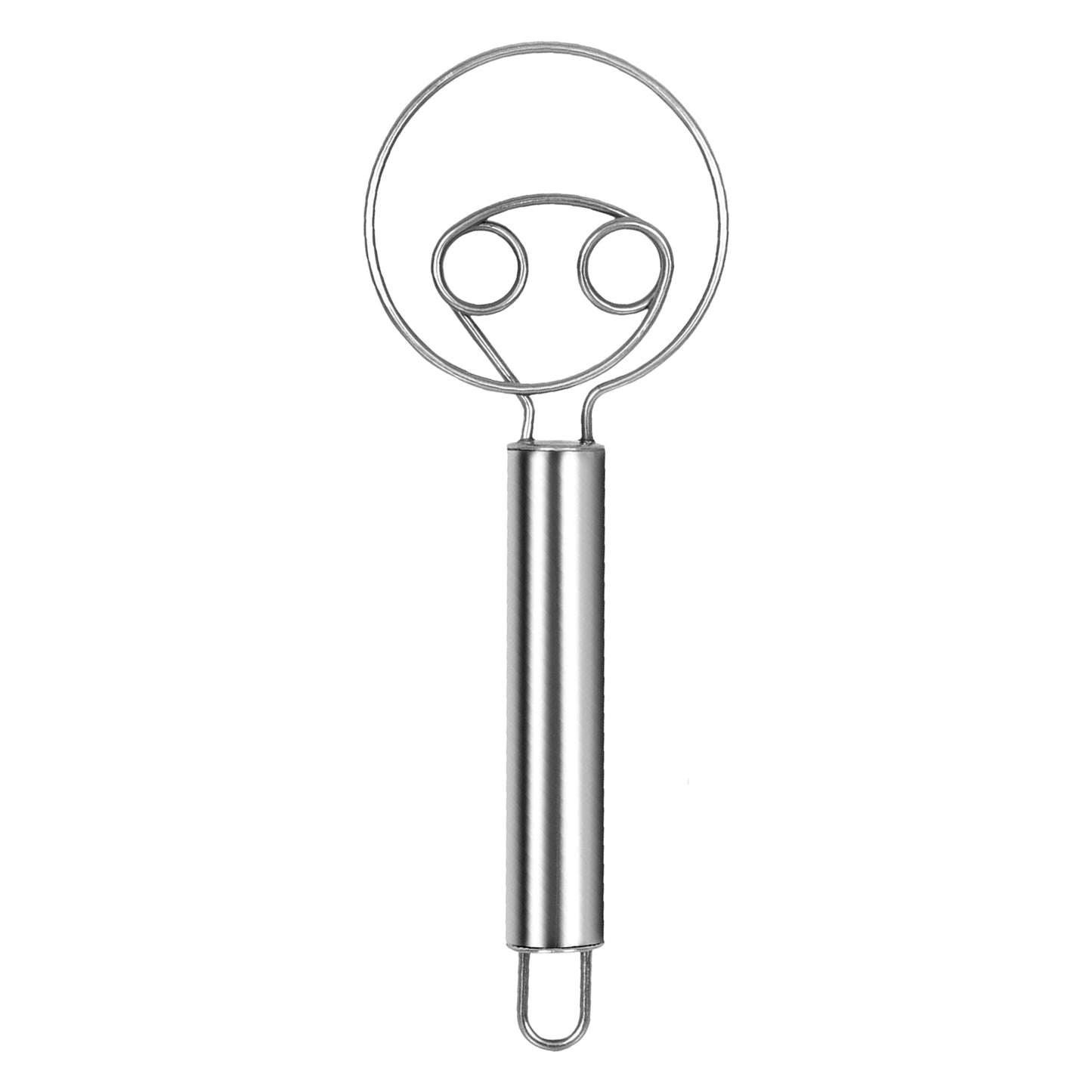 Big Stainless Steel Dough Whisk - 1 Pc, Heavy Duty Hand Mixer for Indian Breads & Batter - Happy Price - Image 4