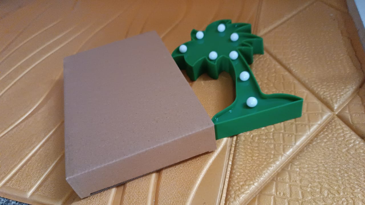 Led Night Light Coconut Tree Light Romantic Table Lamp (1 Pc Battery Not Included) - Happy Price - Image 7