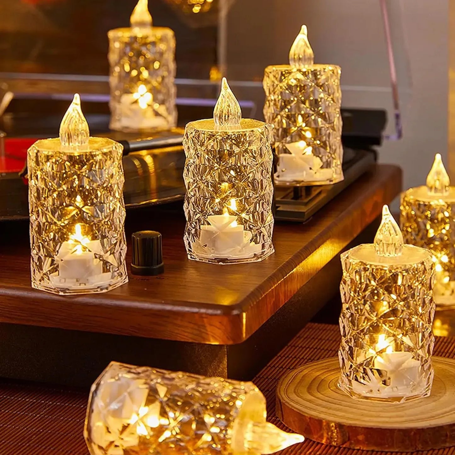 Flameless And Smokeless Decorative Candles Led Tea Light Diwali (24 Pcs Set) - Happy Price - Image 5