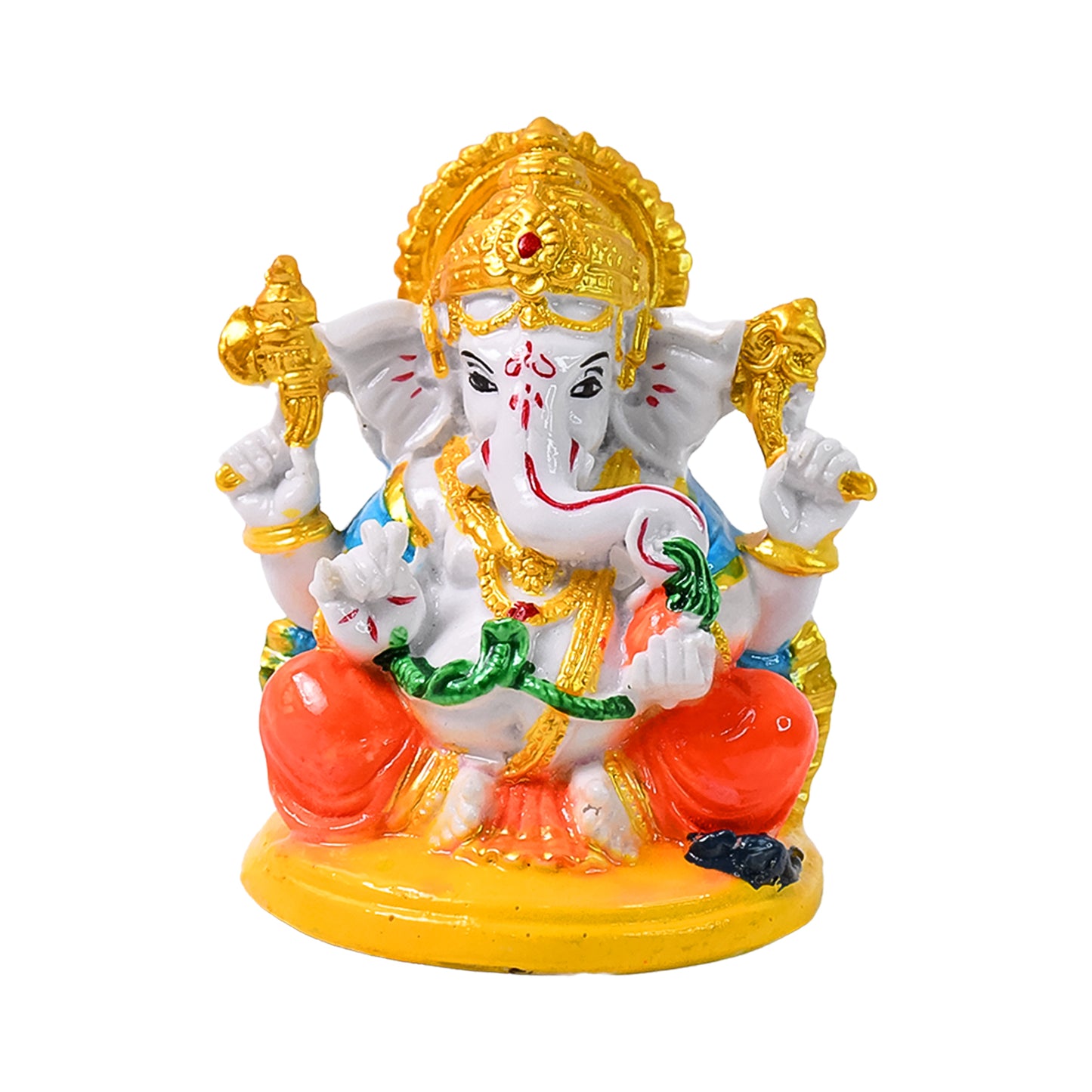 Lord Ganesha Idol Ganpati Statue Ganpatii Bappa Showpiece For Gifts (1 Pc) - Happy Price - Image 5