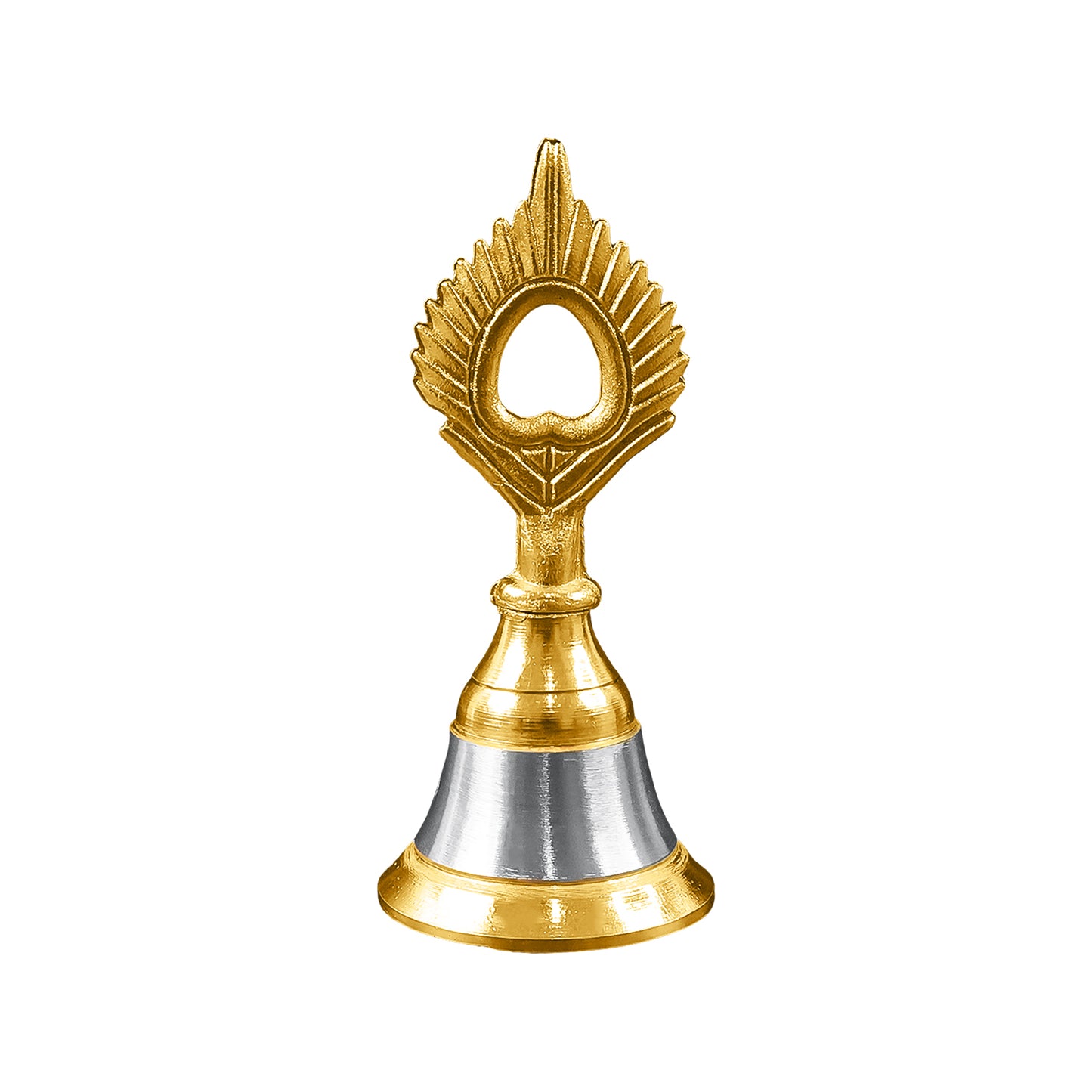 Brass & Steel Pooja Bell for Home Mandir - Melodious Sound - Happy Price - Image 4