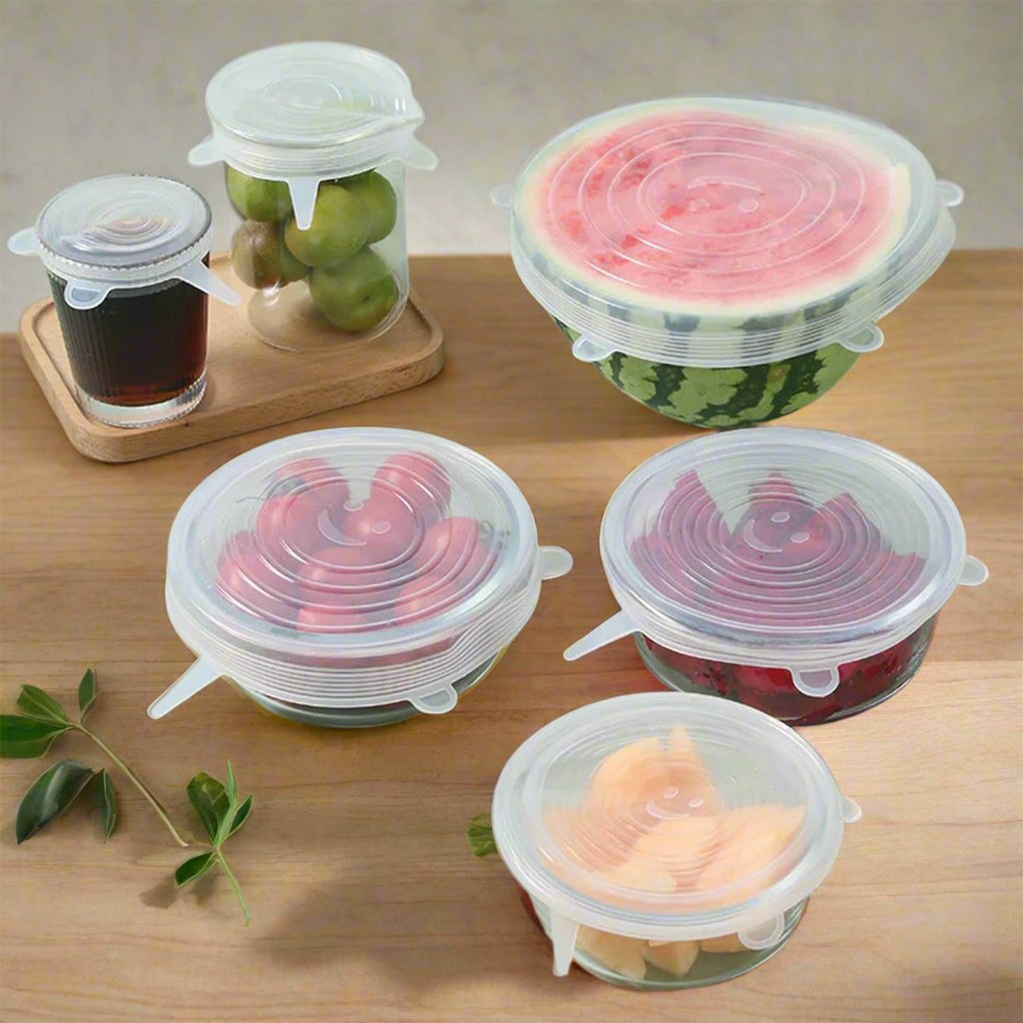 Silicone Food Cover Stretch Lids (6 Pcs Set 62 Gm) - Happy Price - Image 2
