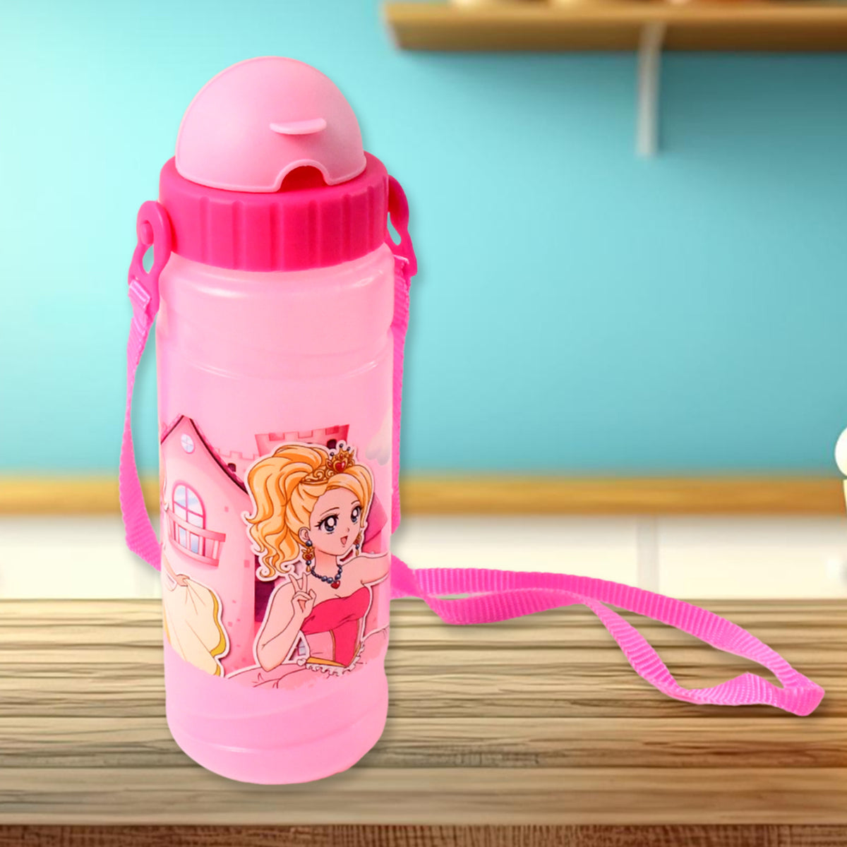 Cartoon Printed Water Bottle 550ml (1 Pc) - Happy Price - Image 5