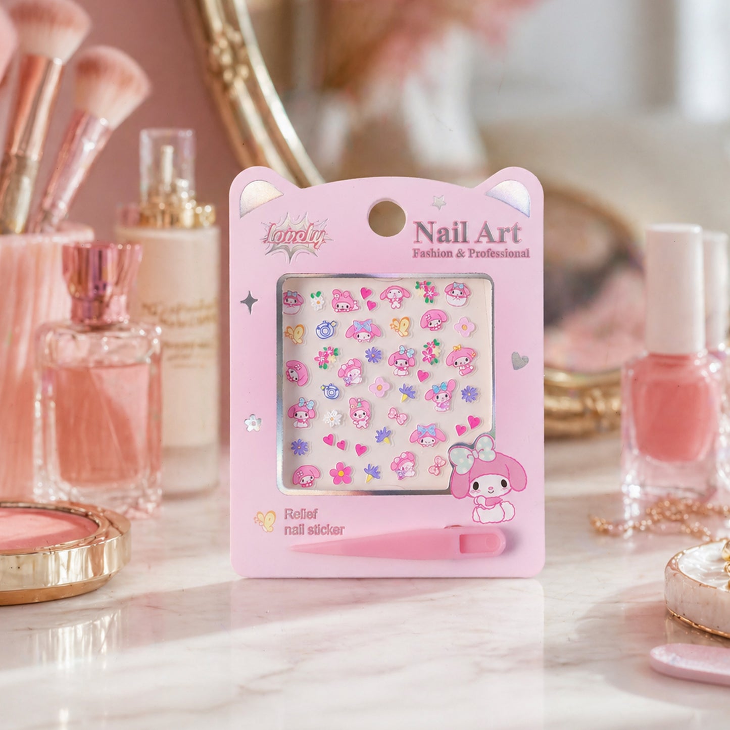 Cute Cartoon Nail Art Sticker Set (1 Set)