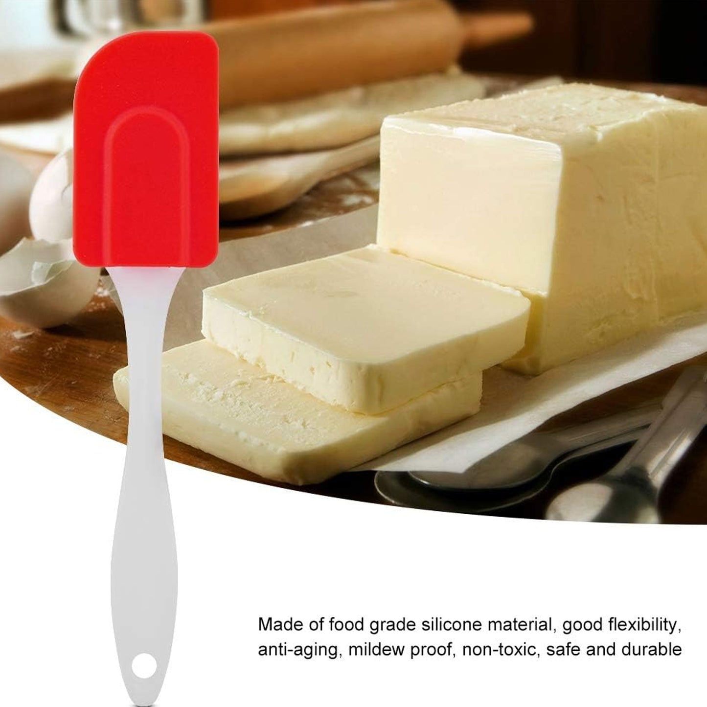 Silicone Cooking Spatula For Baking (1 Pc 18 Cm) - Happy Price - Image 3