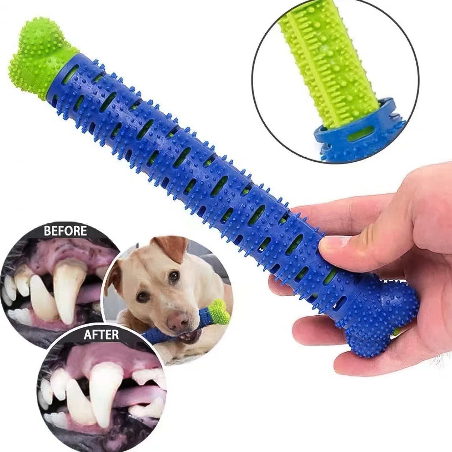 Dog Tooth Brush Puppy Chew Toothbrush Stick Teeth Cleaning Dental Toys (1 Pc) - Happy Price - Image 5