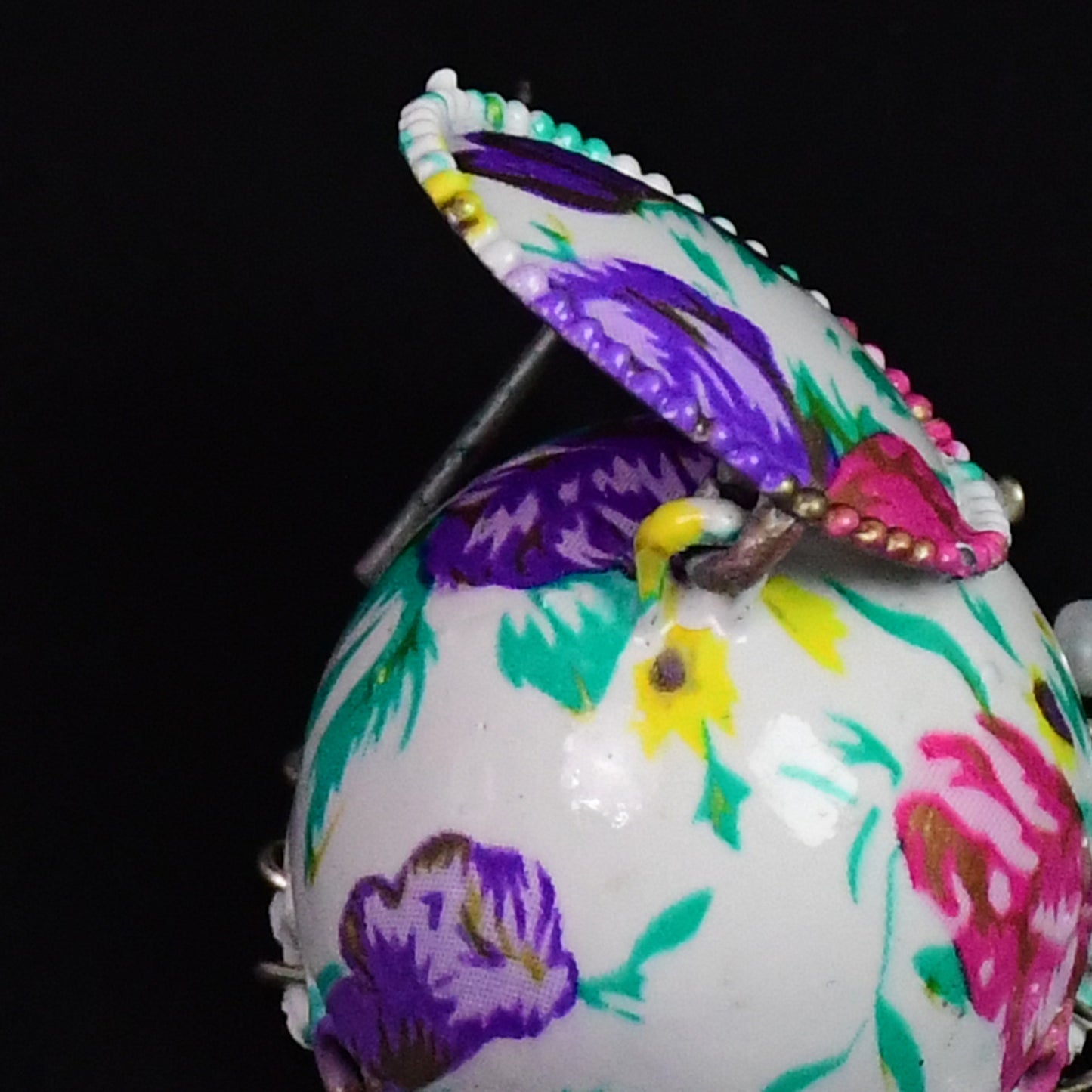 Jhumka Earrings Buti For Women Girls (1 Pair Mix Color Design) - Happy Price - Image 4