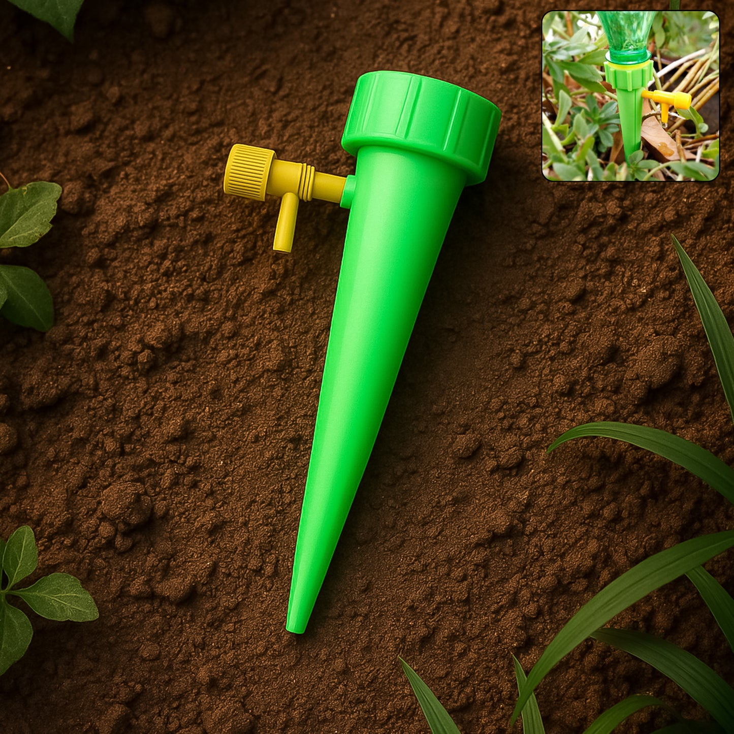 Green Plant Watering Spikes Self Watering Spikes (1 Pc) - Happy Price - Image 6