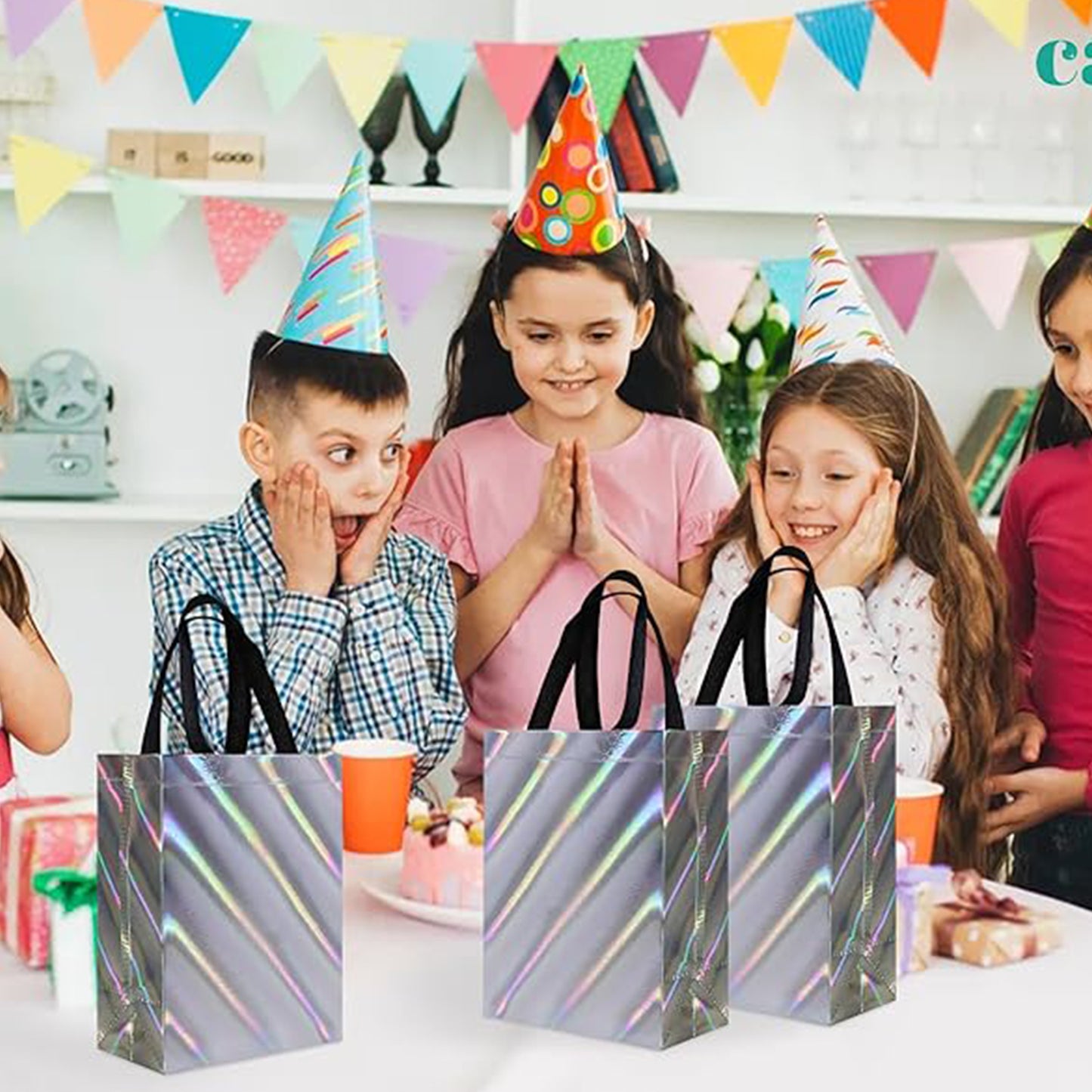 Birthday Gift Bag Reusable Party Gift Bags (1 Pc Mix Design) - Happy Price - Image 3