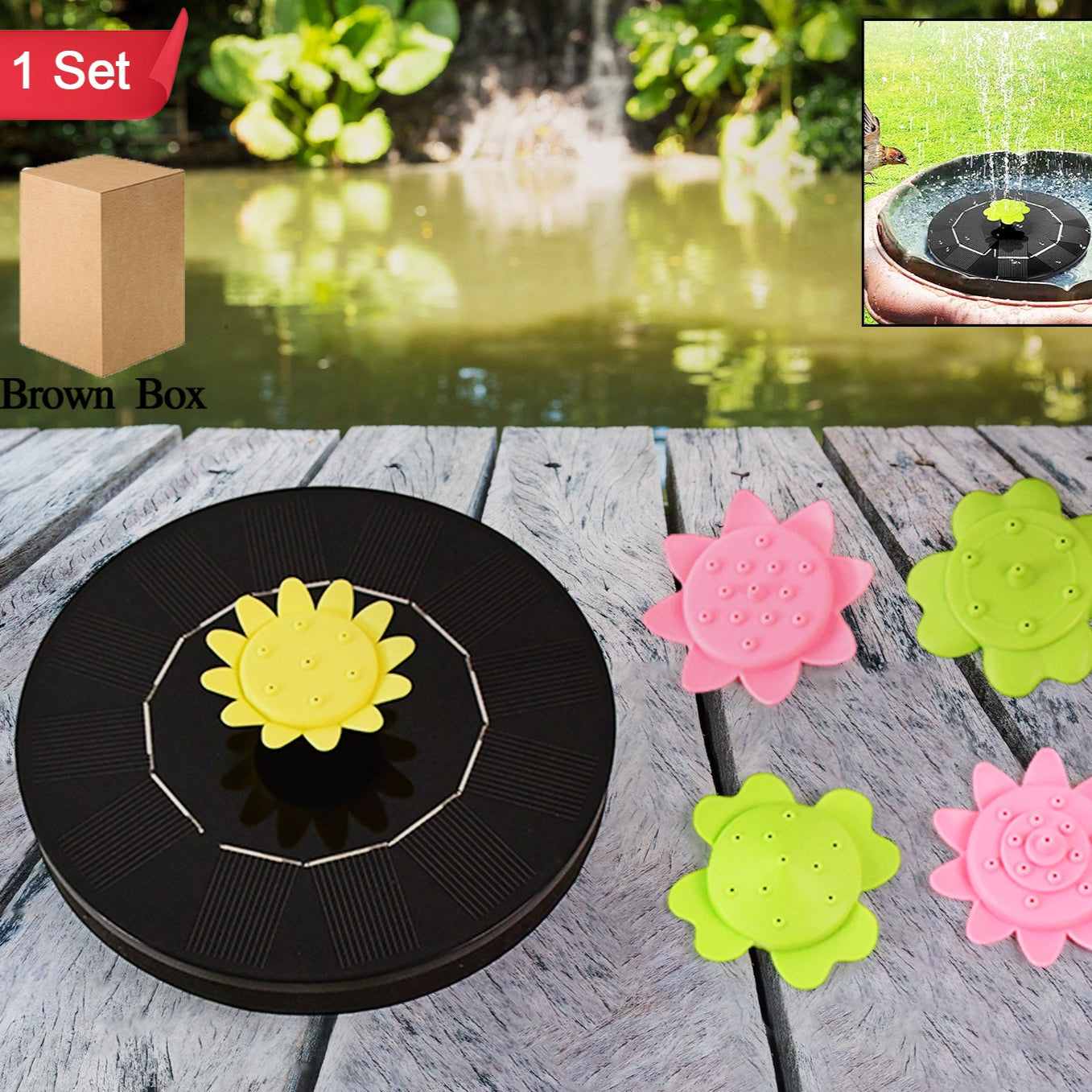 Solar Water Fountain Pump (1 Set) - Happy Price - Image 1