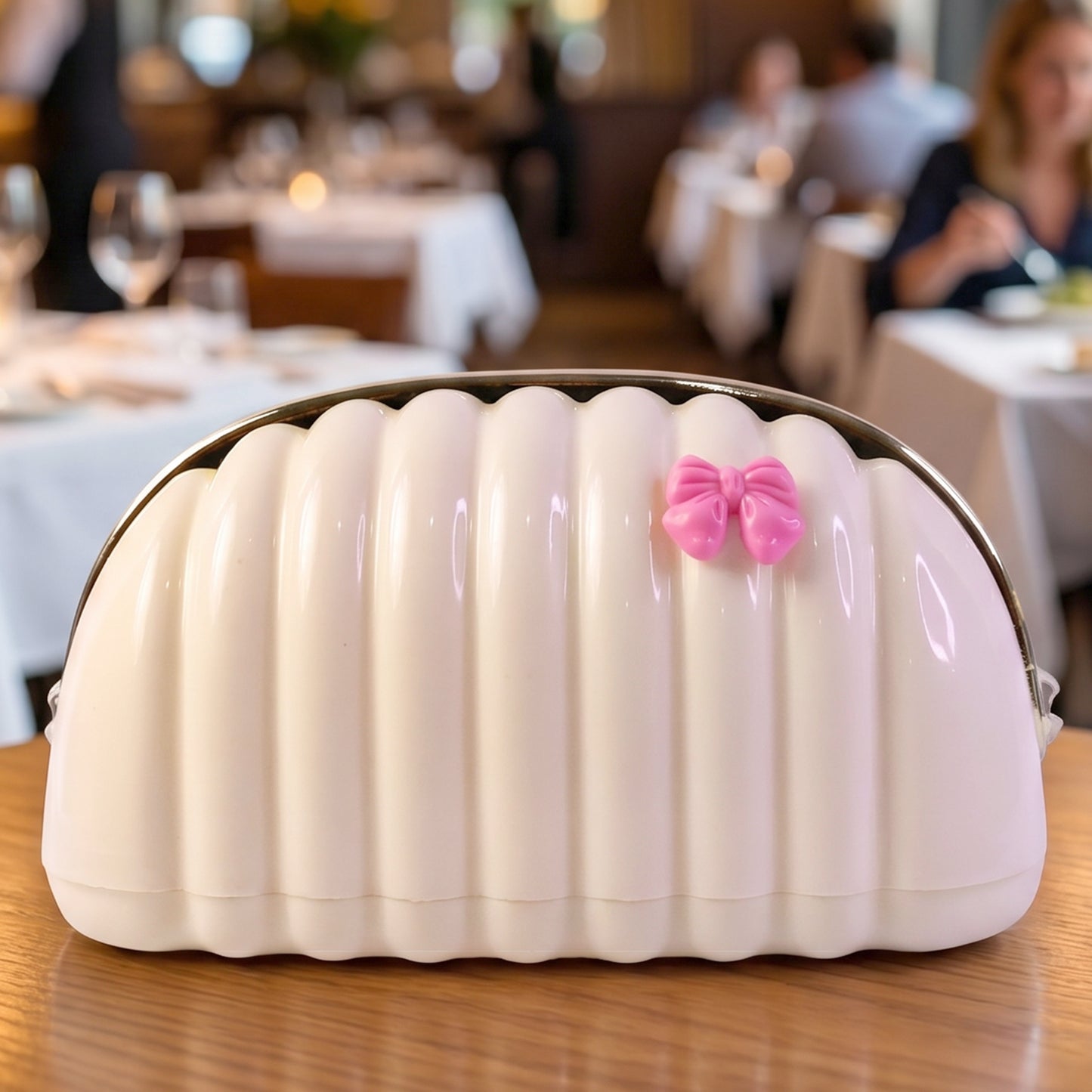 Decorative Shell Shaped Tissue Box Holder - Aesthetic Napkin Organizer - Happy Price - Image 1