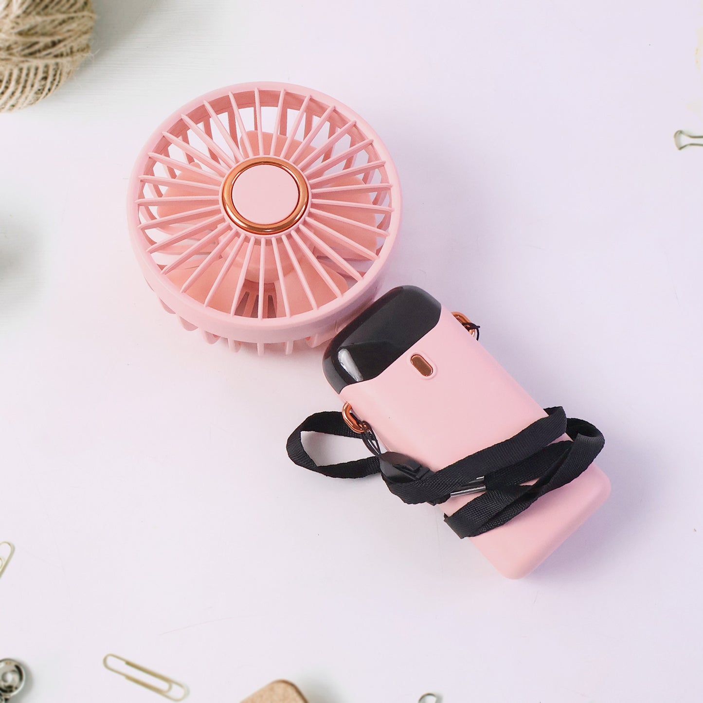 Rechargeable Portable Fan with Digital Display - USB Charging Handheld & Tabletop Cooler (1 Pc) - Happy Price - Image 6