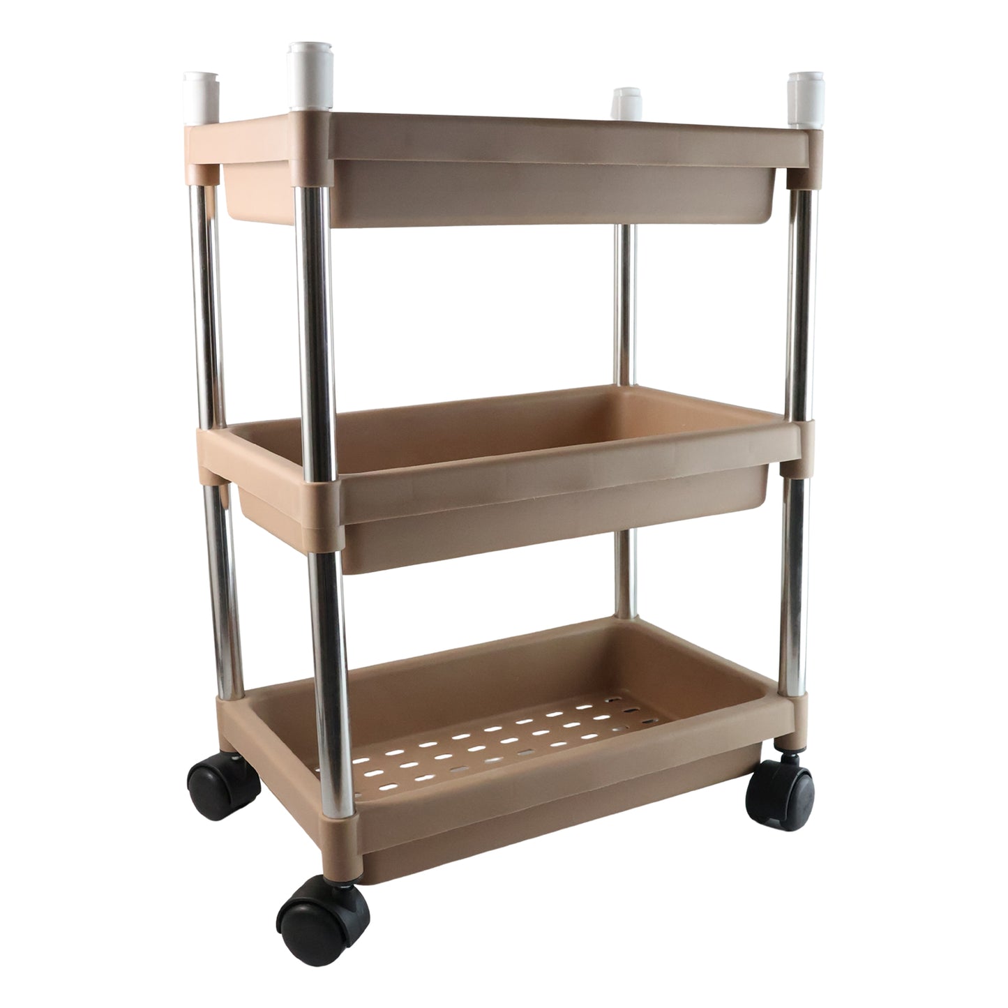 3-Tier Rolling Storage Cart with Wheels - Versatile Organizer - Great Price - Image 2