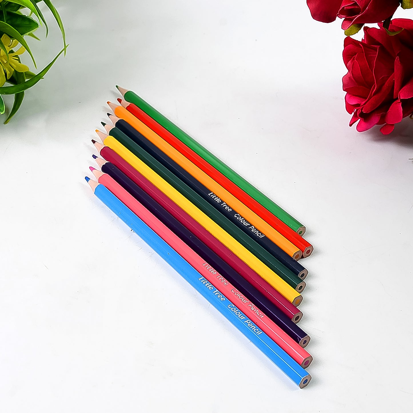 12 Pcs Wooden Colored Pencils Set for Art Drawing & Coloring - Happy Price - Image 3