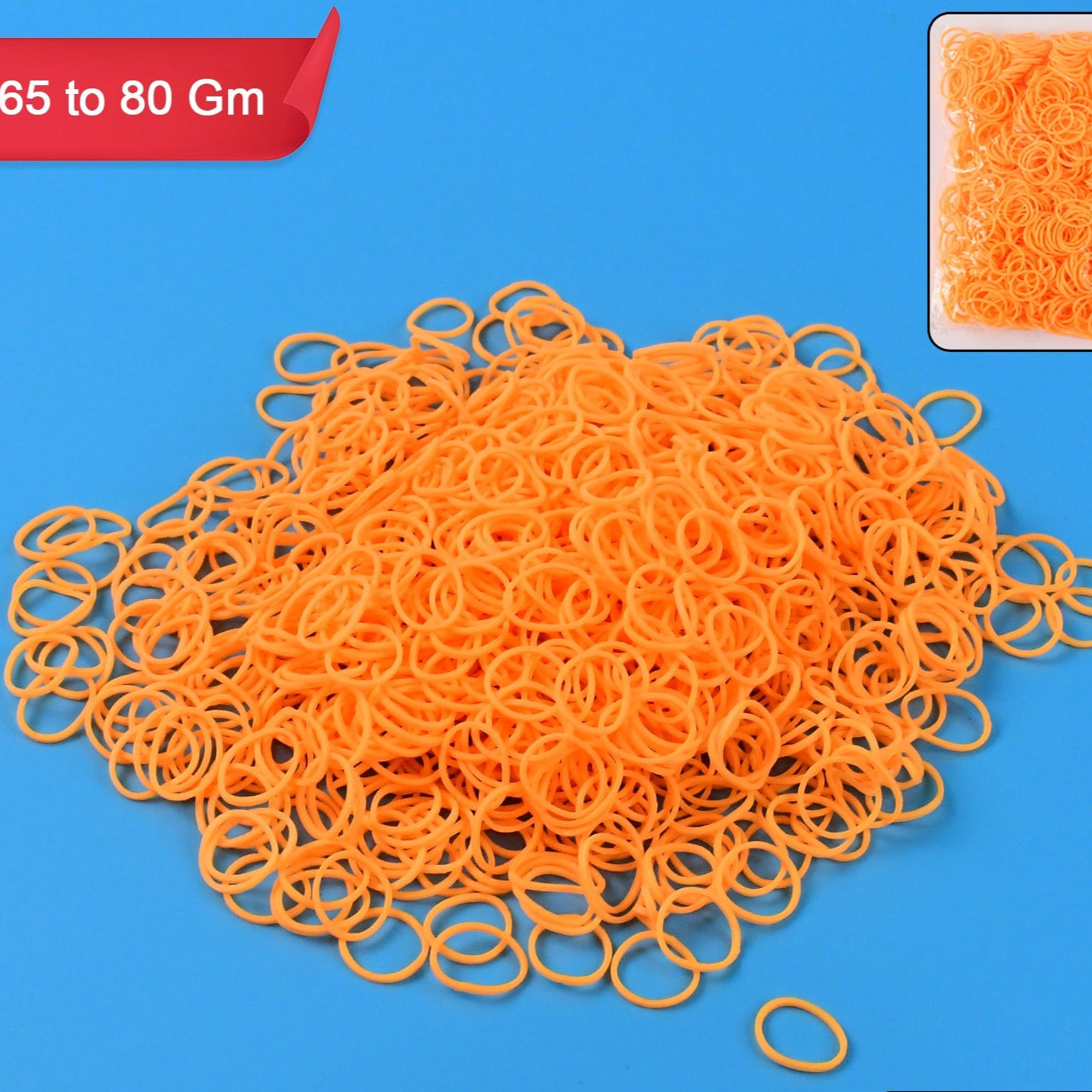 Strong Elastic Rubber Bands - Multipurpose Pack (Approx. 65-80gm) - Happy Price - Image 1