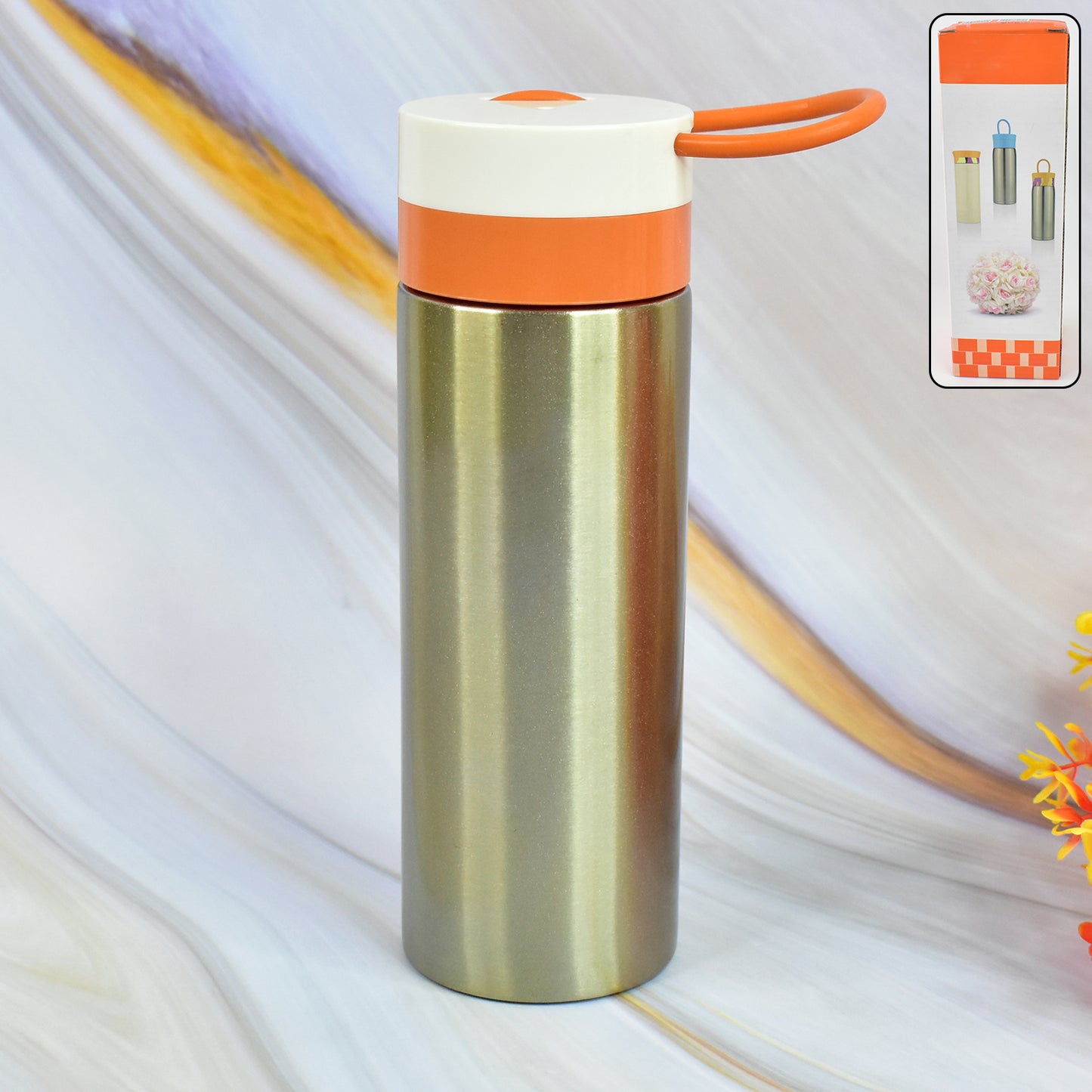 Stainless Steel Vacuum Insulated Water Bottle (300ml Approx) - Happy Price - Image 2