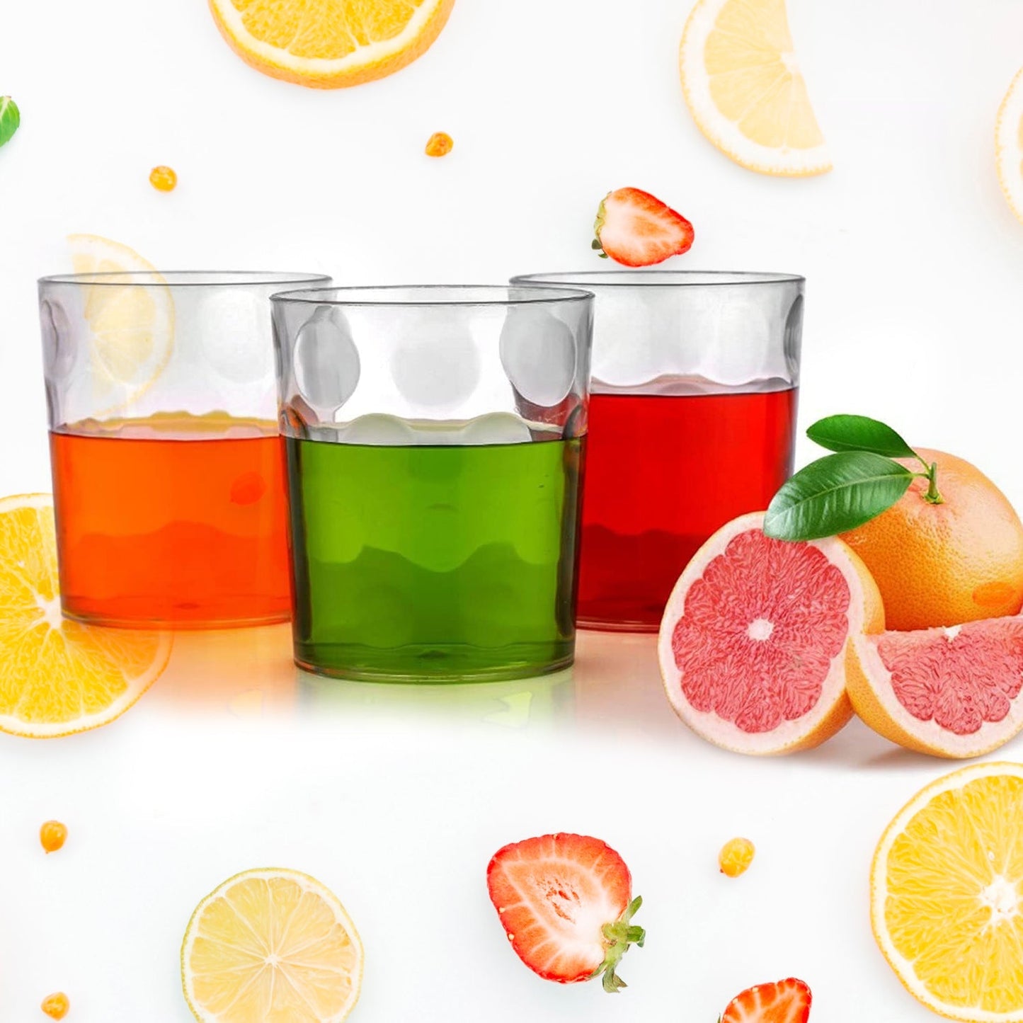 Magic Glass Clear Glass Bubble Water Juice Glasses (6 Pcs Set) - Happy Price - Image 3