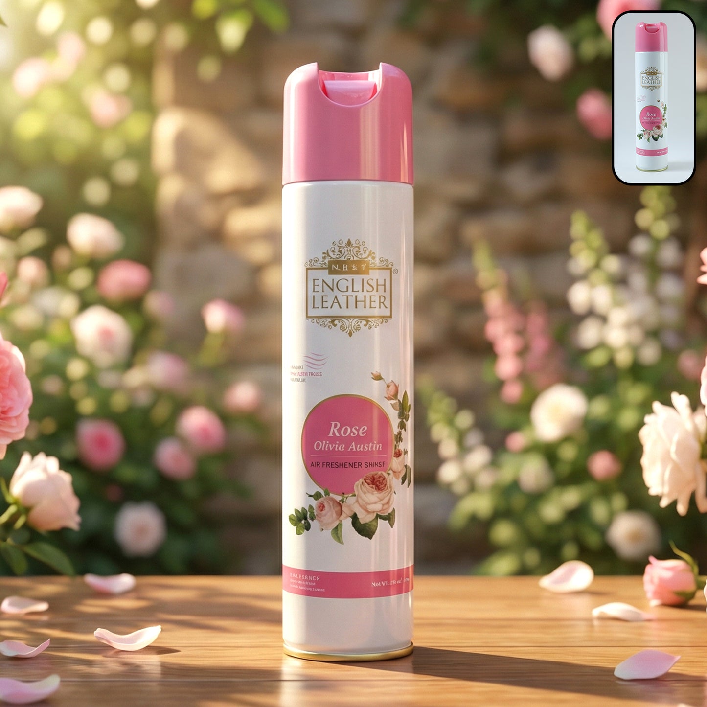 Next Premium English Leather Rose Air Freshener Spray 220 ML - Long Lasting Floral Room Deodorizer - Great Price - Image 2