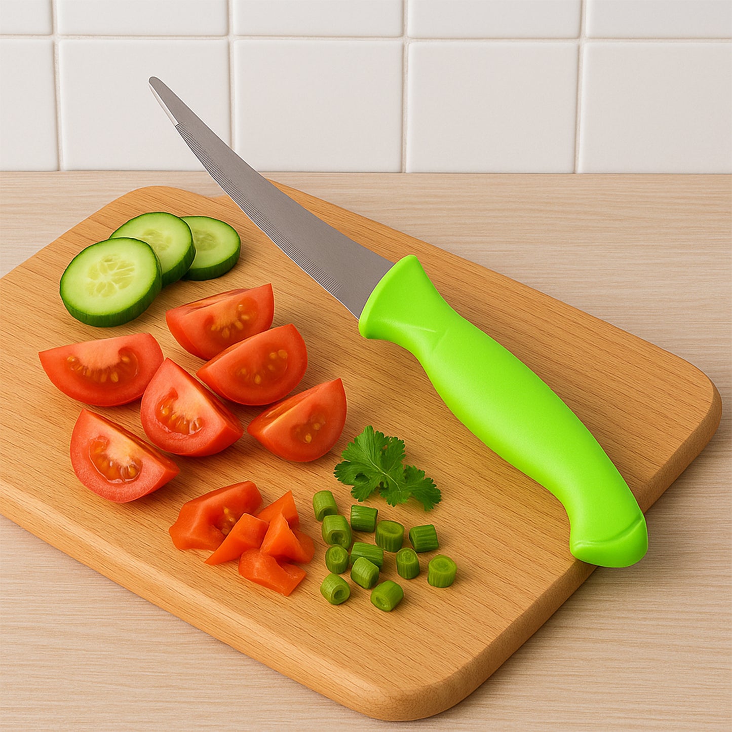 Premium Quality Multipurpose Kitchen Knife With Soft Ergonomic Handle (1 Pc) - Happy Price - Image 6