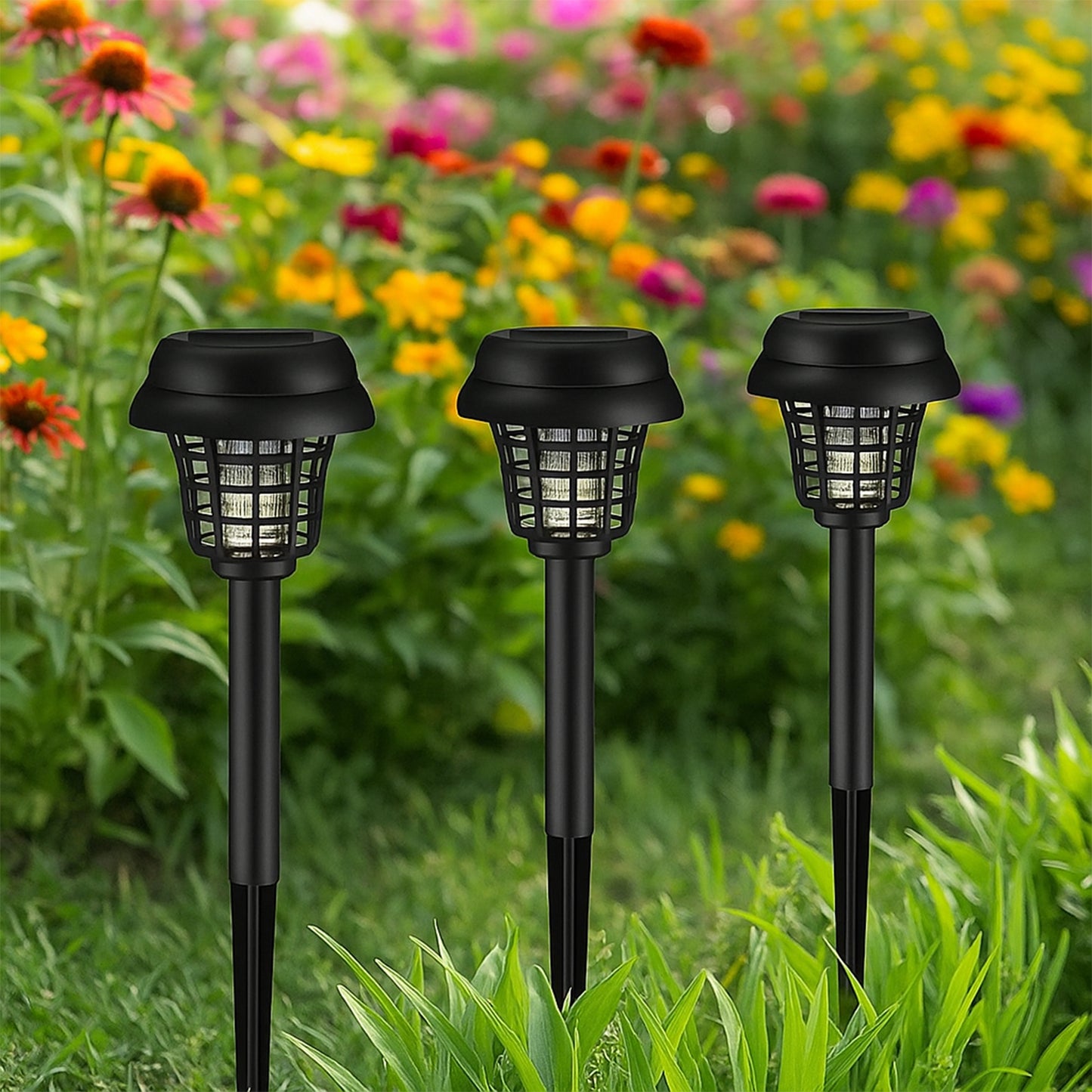 5 Pc Solar Mosquito Killer Garden Light - Outdoor Bug Zapper Lamp - Happy Price - Image 5